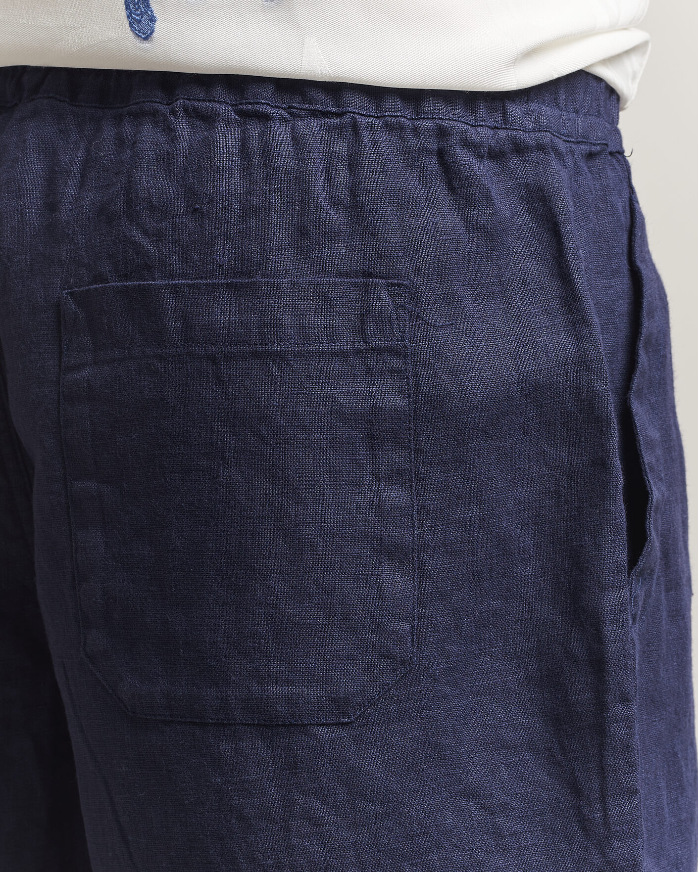 Heren | Korte broek | OAS | Porto Linen Shorts Navy