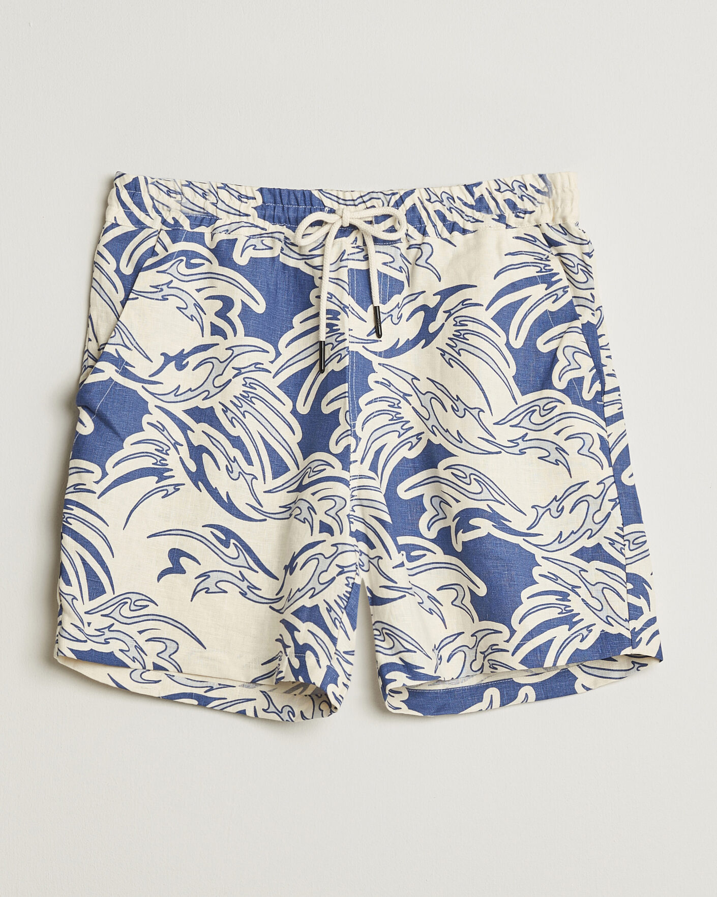 Heren | Korte broek | OAS | Porto Linen Shorts Rogue Blue