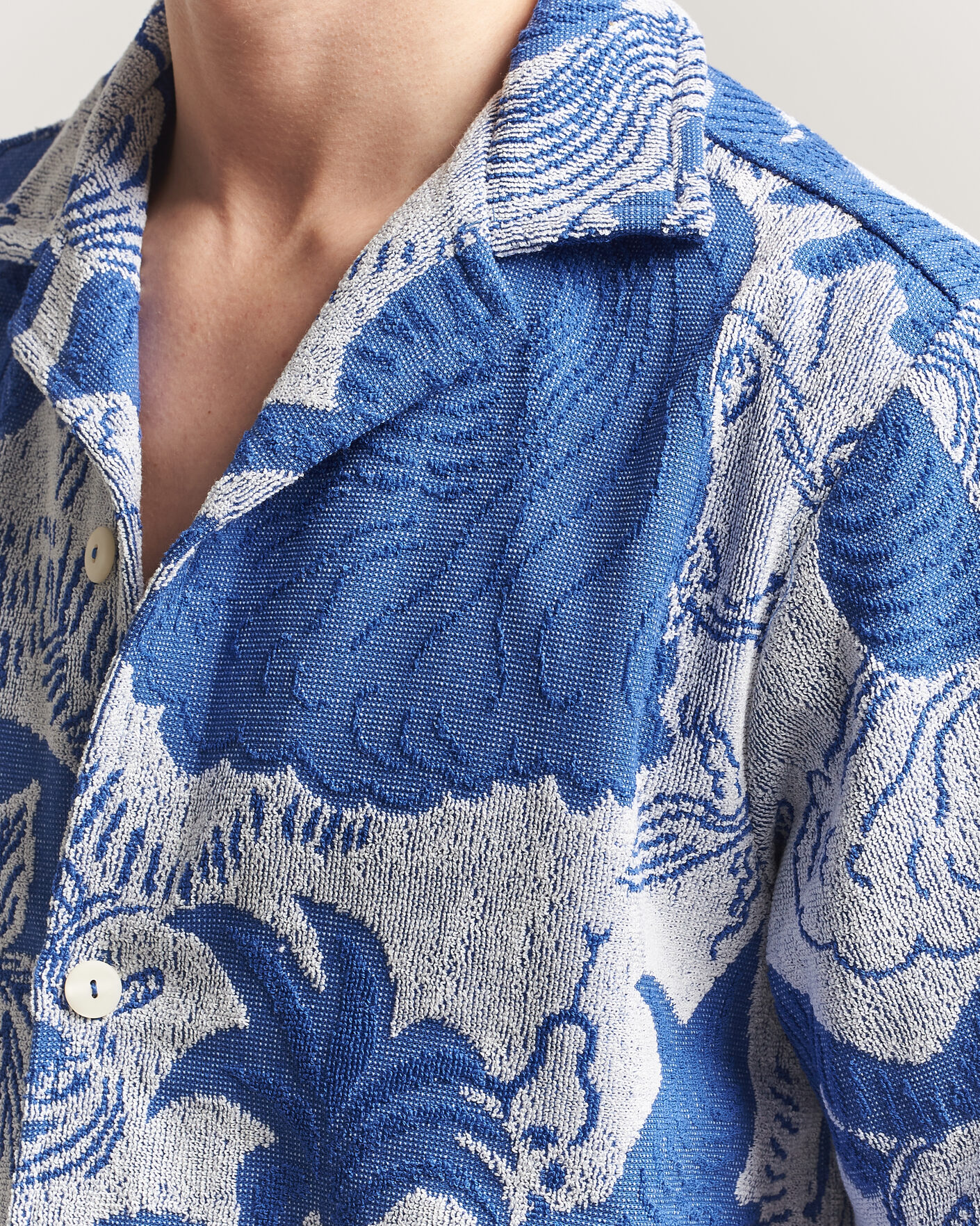 Heren | Overhemden | OAS | Cuba Short Sleeve Shirt Mystea