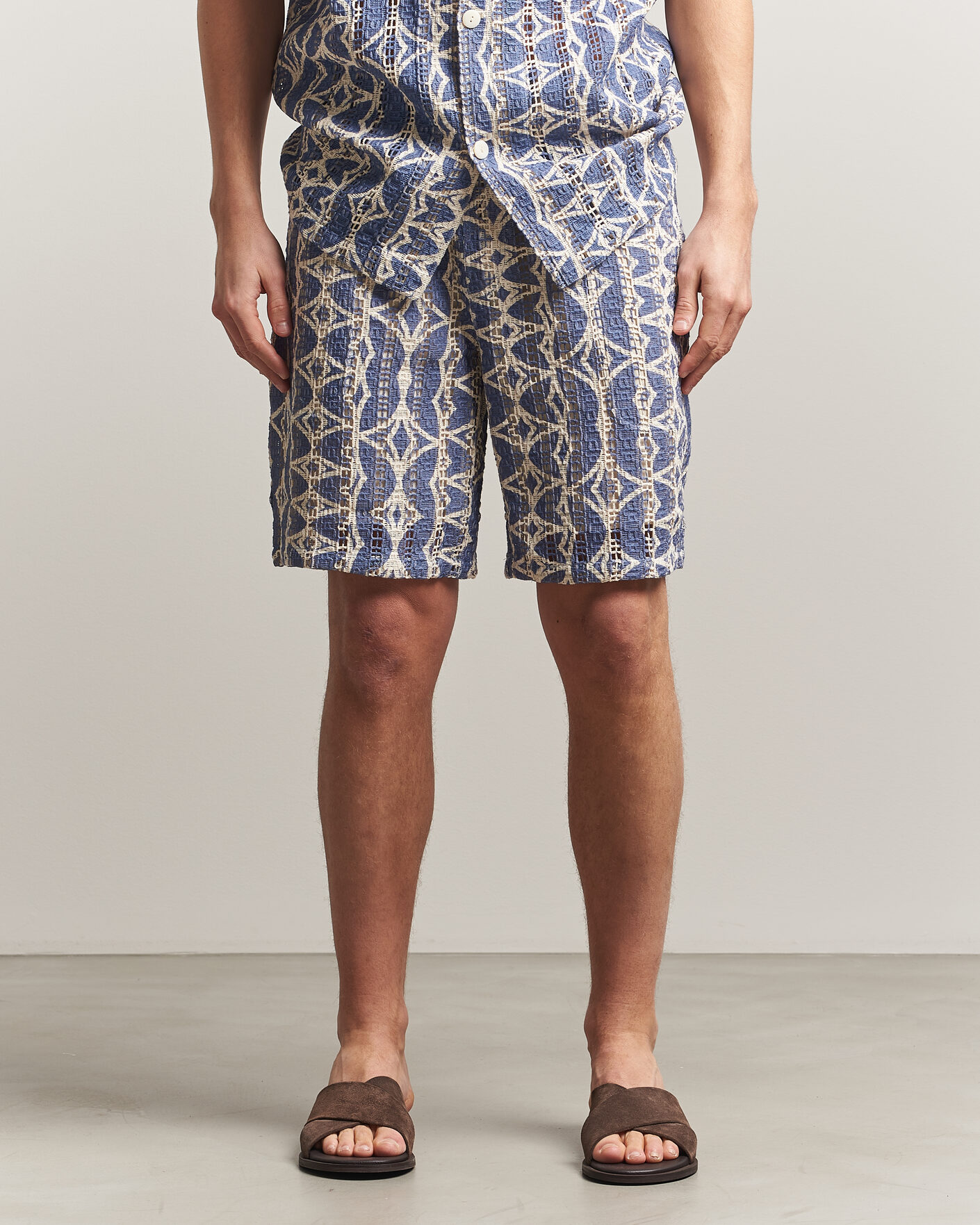 Heren | Korte broek | OAS | Nicola Cotton Net Shorts Arko