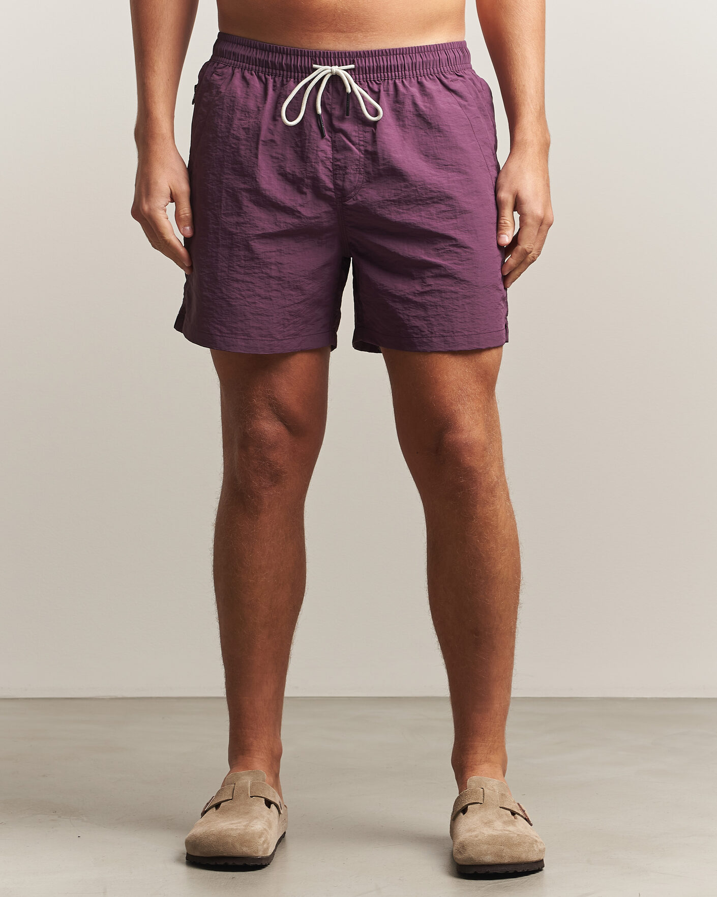 Heren | Zwembroek | OAS | Plain Swimshorts Plum