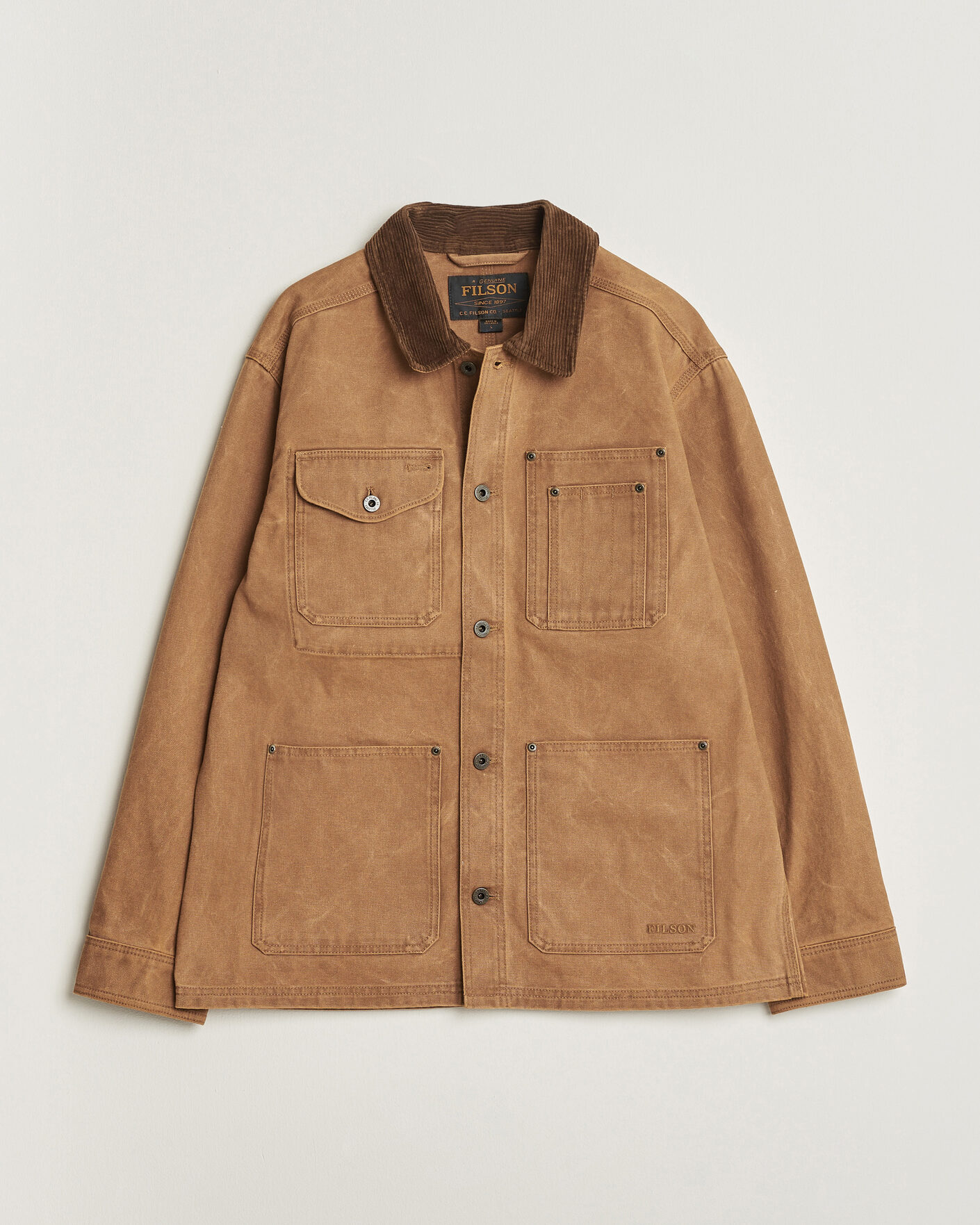 Heren | Jassen | Filson | Rustic Canvas Barn Coat Whiskey