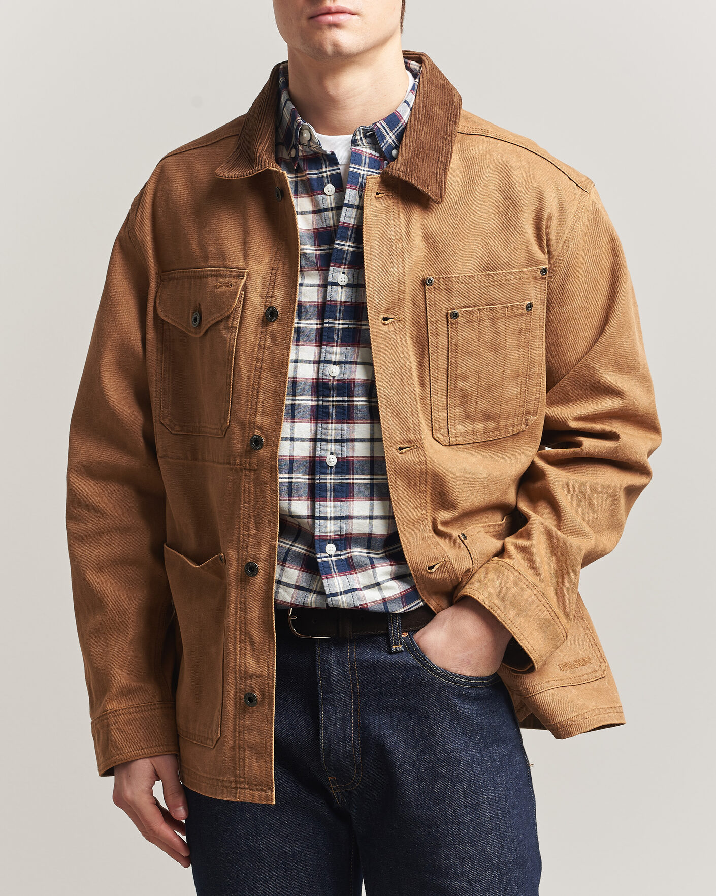 Heren | Jassen | Filson | Rustic Canvas Barn Coat Whiskey