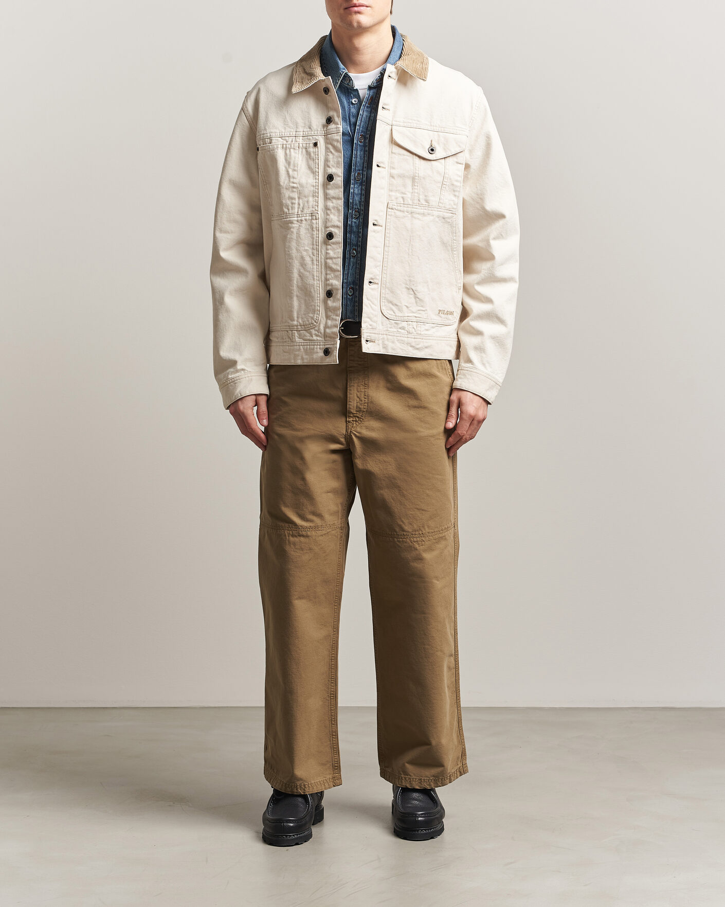 Heren | Jassen | Filson | Rustic Canvas Short Cruiser Natural Seed