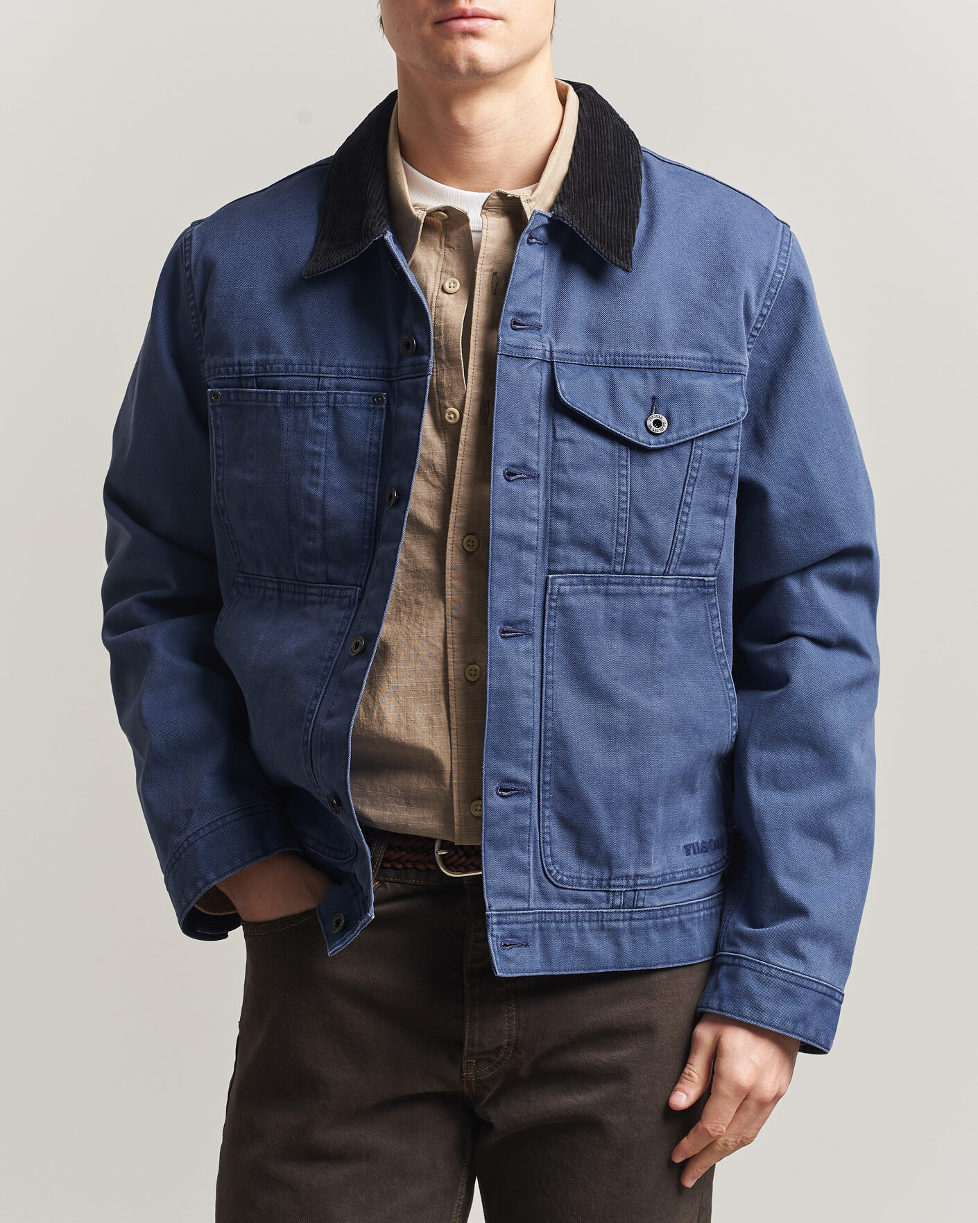 Heren | Jassen | Filson | Rustic Canvas Short Cruiser Indigo
