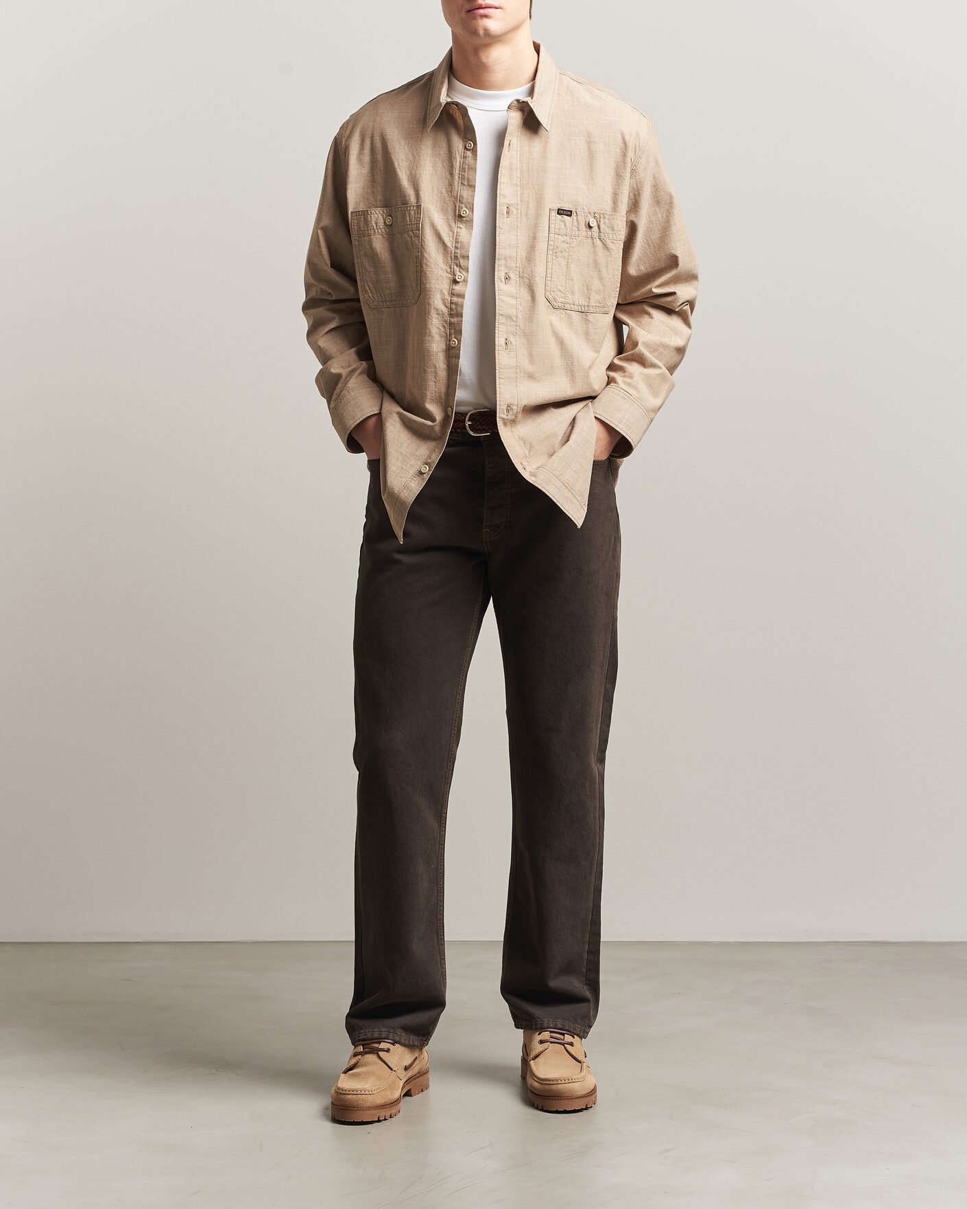 Heren | Overhemden | Filson | Chambray CPO Shirt Tan