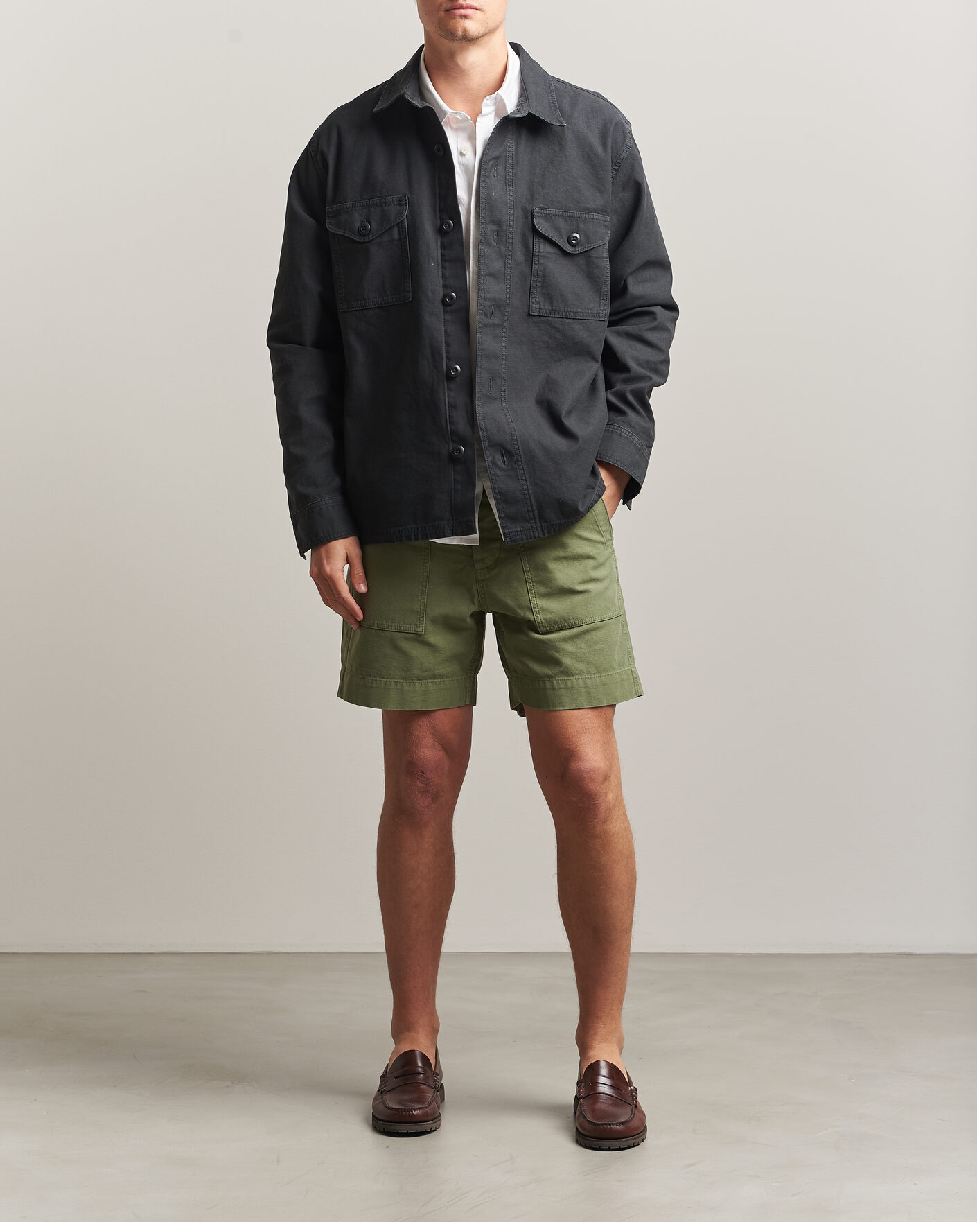 Heren | Korte broek | Filson | Field Cargo Shorts Washed Fatigue Green
