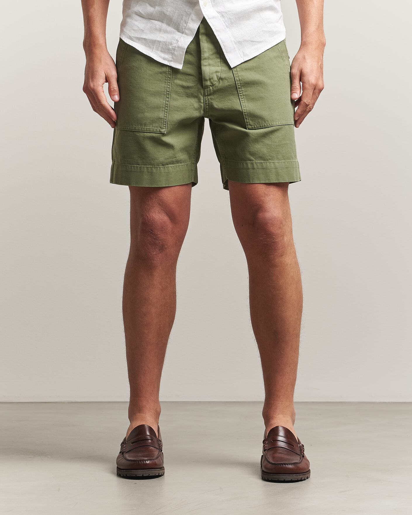 Heren | Korte broek | Filson | Field Cargo Shorts Washed Fatigue Green