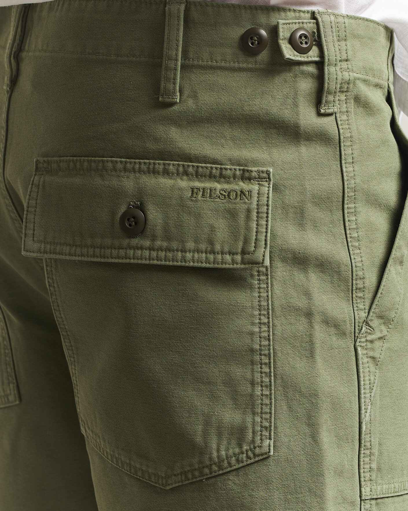 Heren | Korte broek | Filson | Field Cargo Shorts Washed Fatigue Green