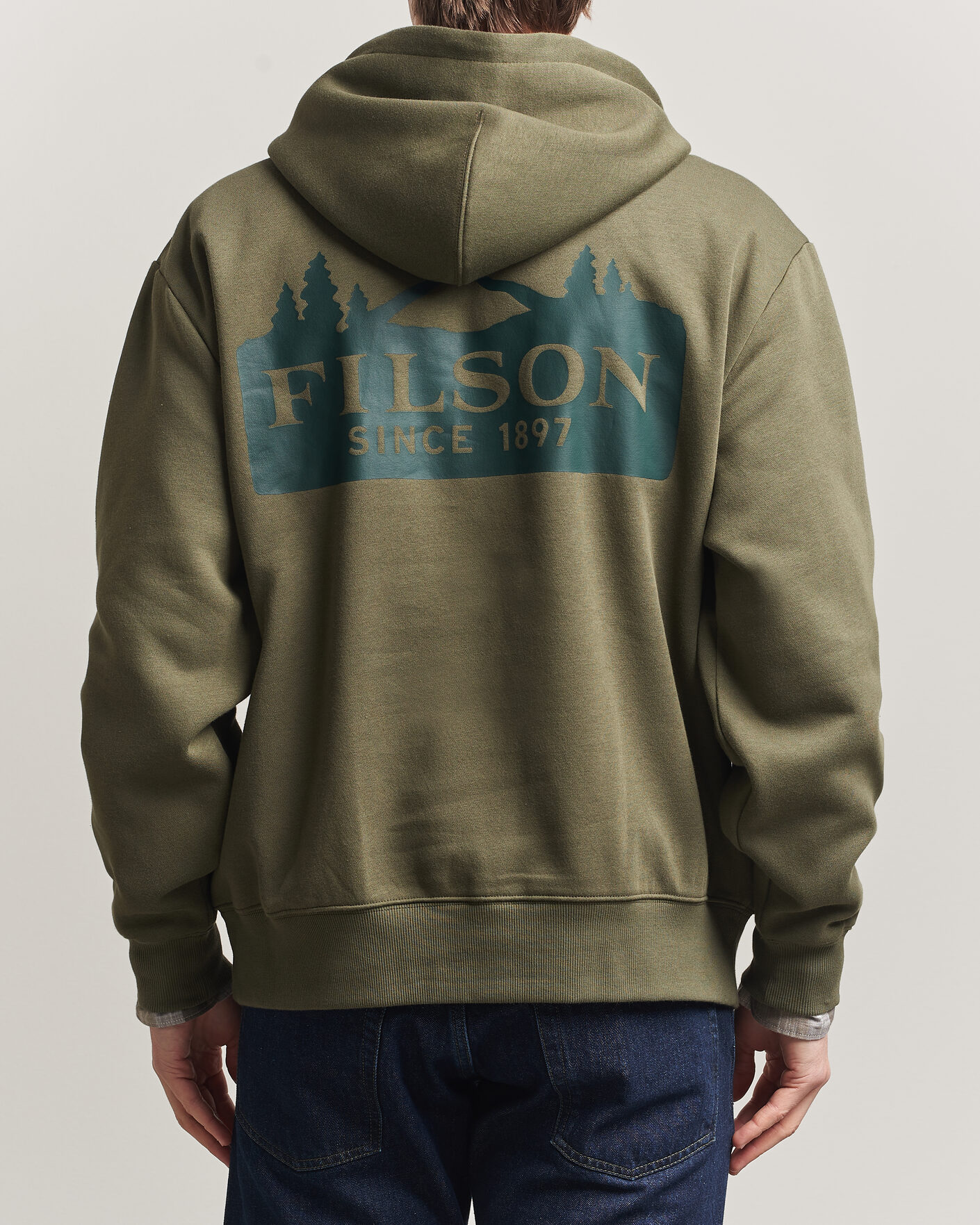 Heren | Truien | Filson | Scenic Graphic Hoodie Surplus Green