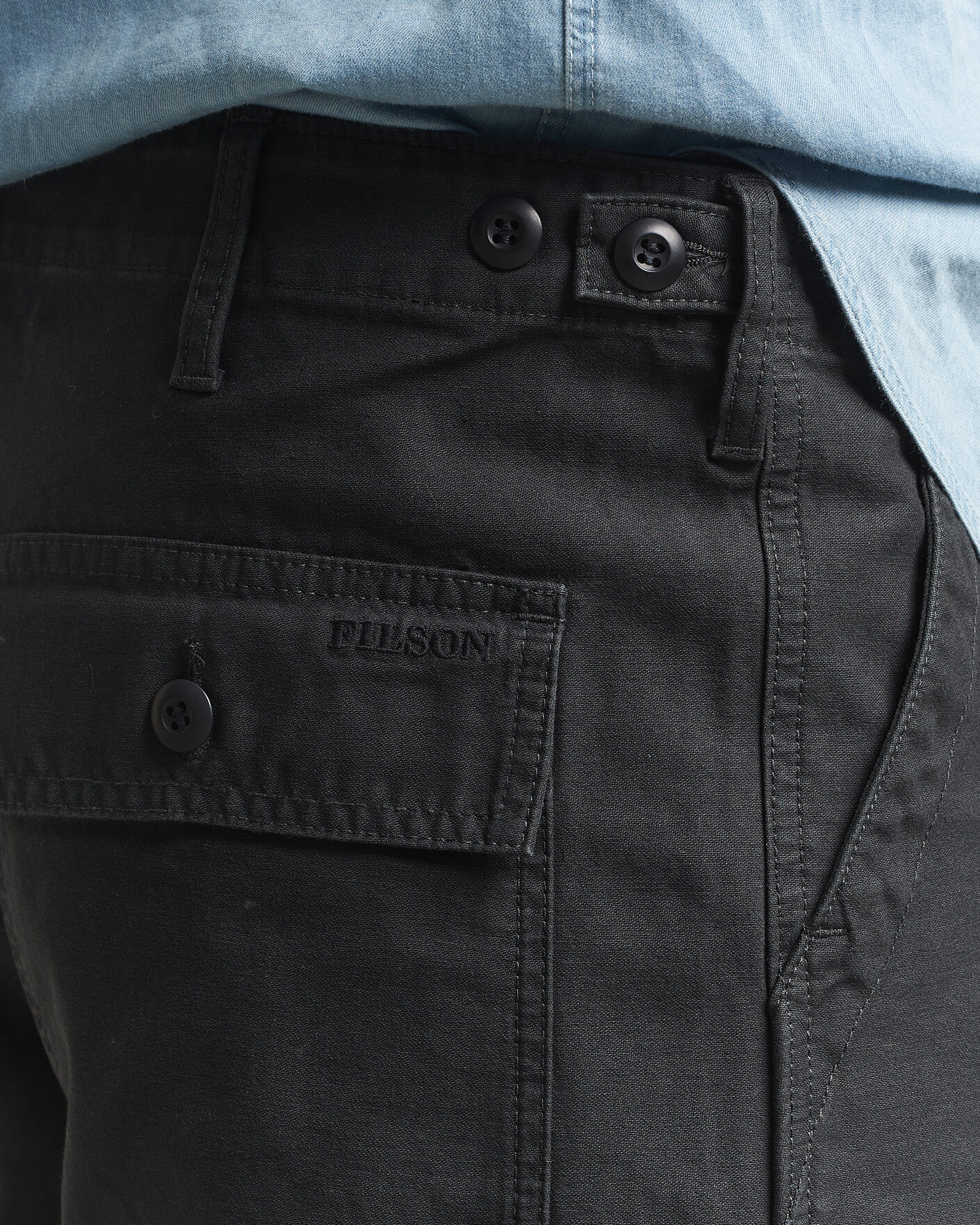 Heren | Broeken | Filson | Field Supply Pants Washed Faded Black