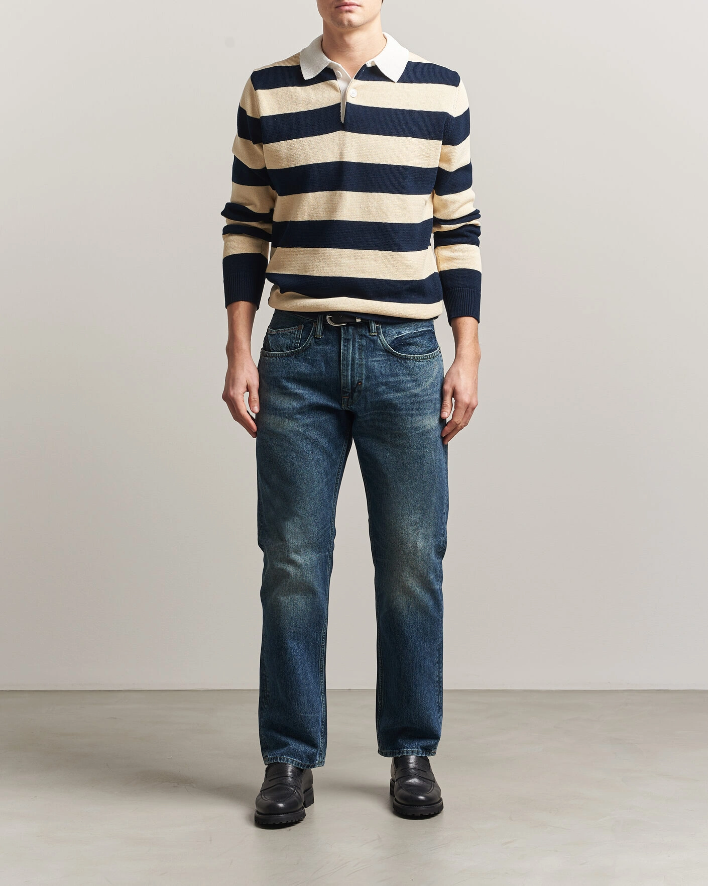 Heren | Broeken | -1 Nordic Denim | Regular Fit Jeans Dark Authentic