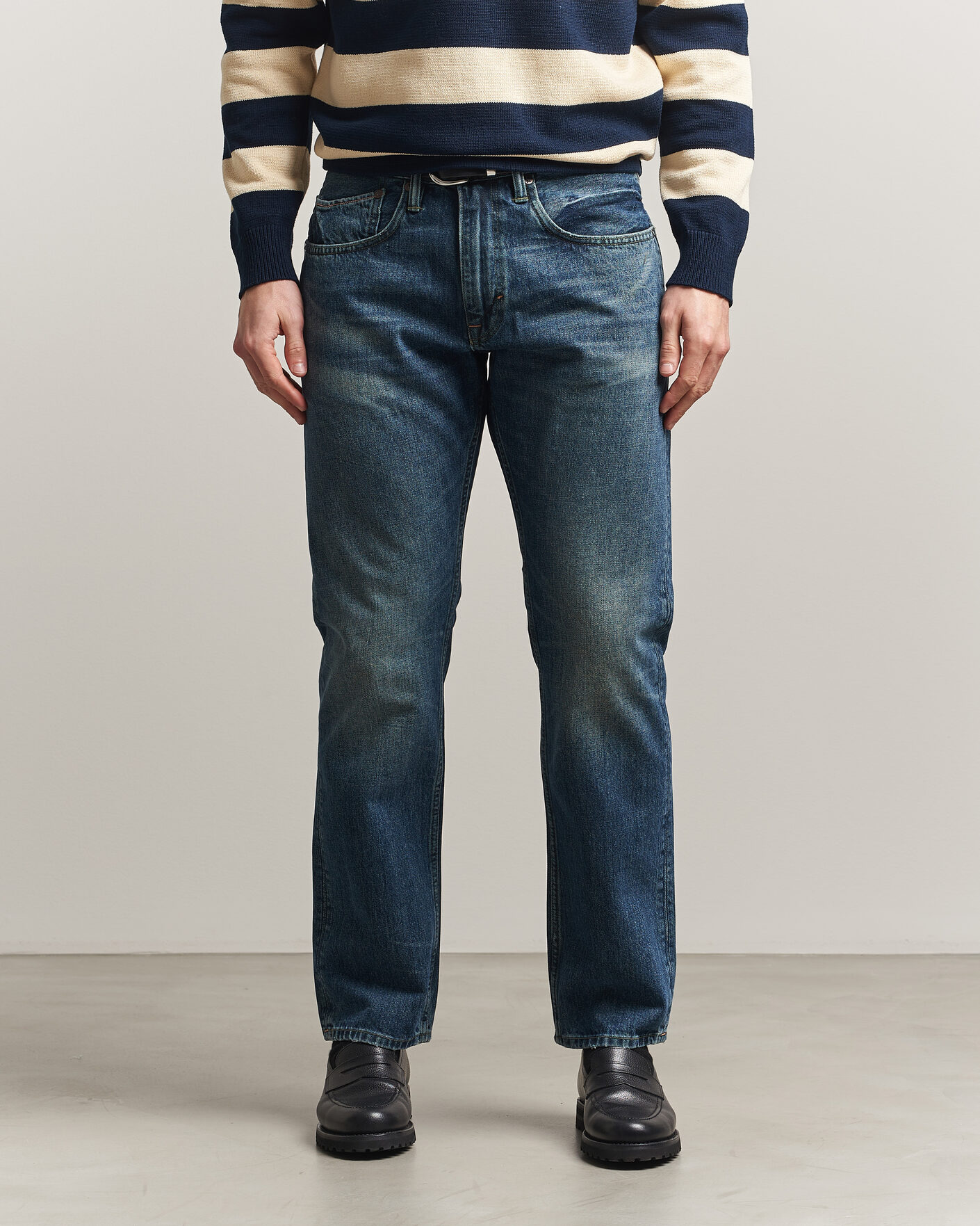 Heren | Broeken | -1 Nordic Denim | Regular Fit Jeans Dark Authentic