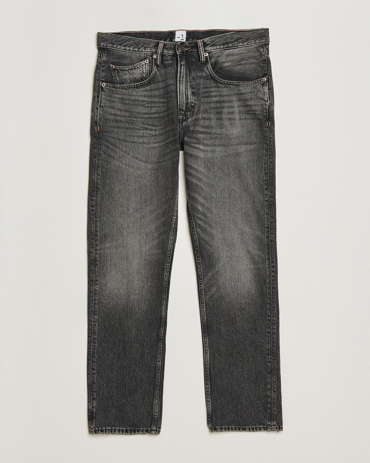 Heren | Broeken | -1 Nordic Denim | Regular Fit Jeans Thunderstorm Black Clean