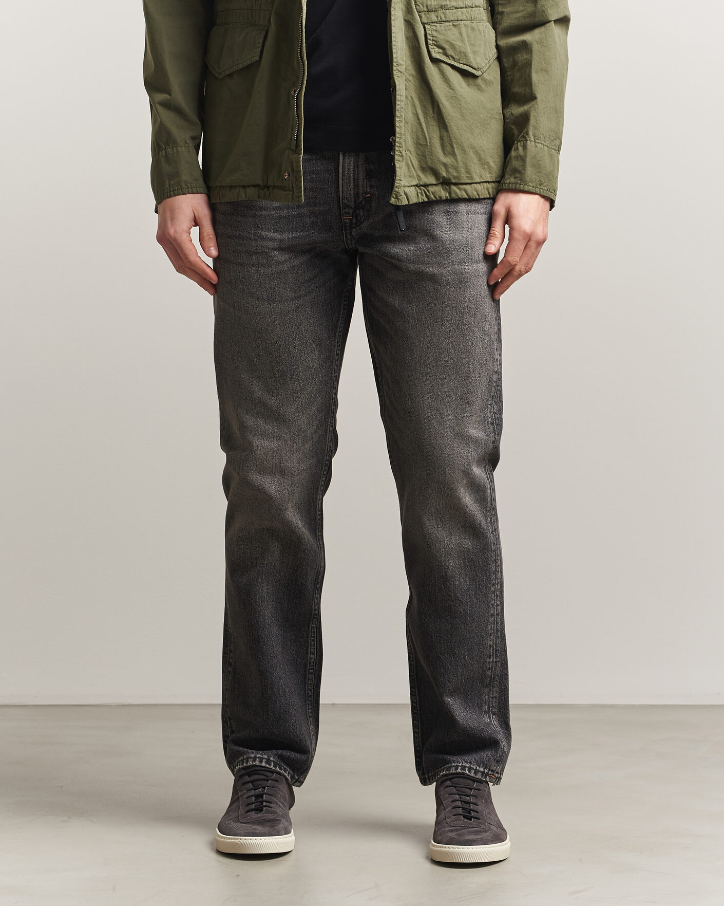 Heren | Broeken | -1 Nordic Denim | Regular Fit Jeans Thunderstorm Black Clean