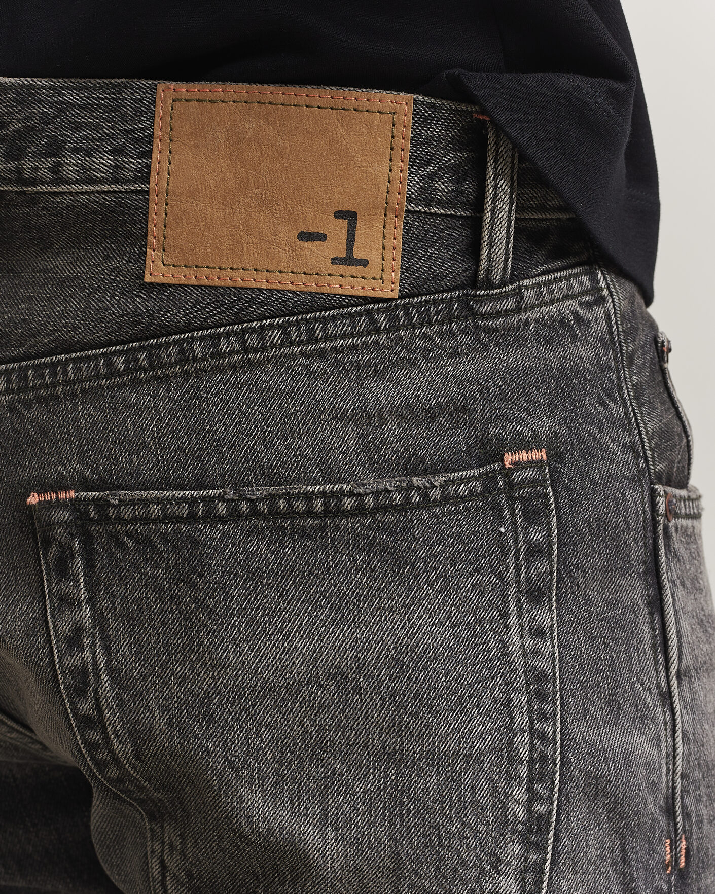 Heren | Broeken | -1 Nordic Denim | Regular Fit Jeans Thunderstorm Black Clean