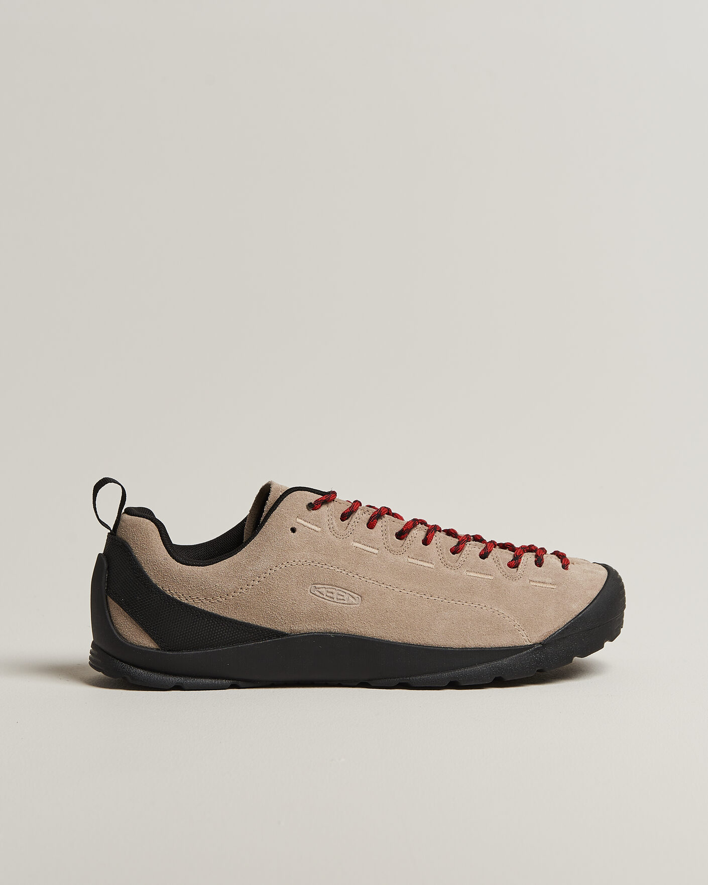 Heren | Trail sneakers | KEEN | Jasper Suede Sneaker Silver Mink