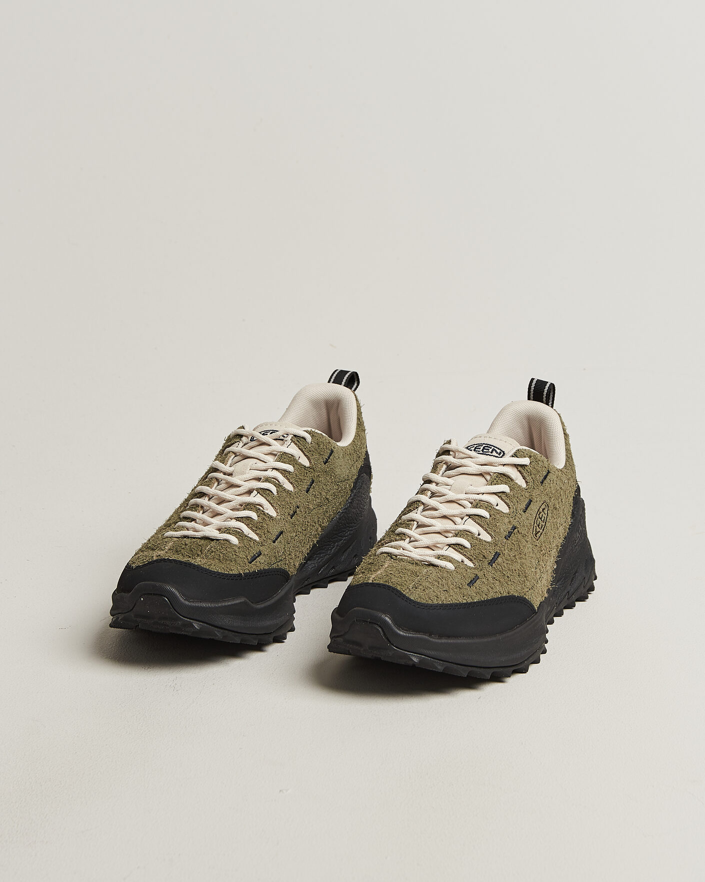 Heren | Trail sneakers | KEEN | Jasper Zionic Suede Sneaker Dark Olive