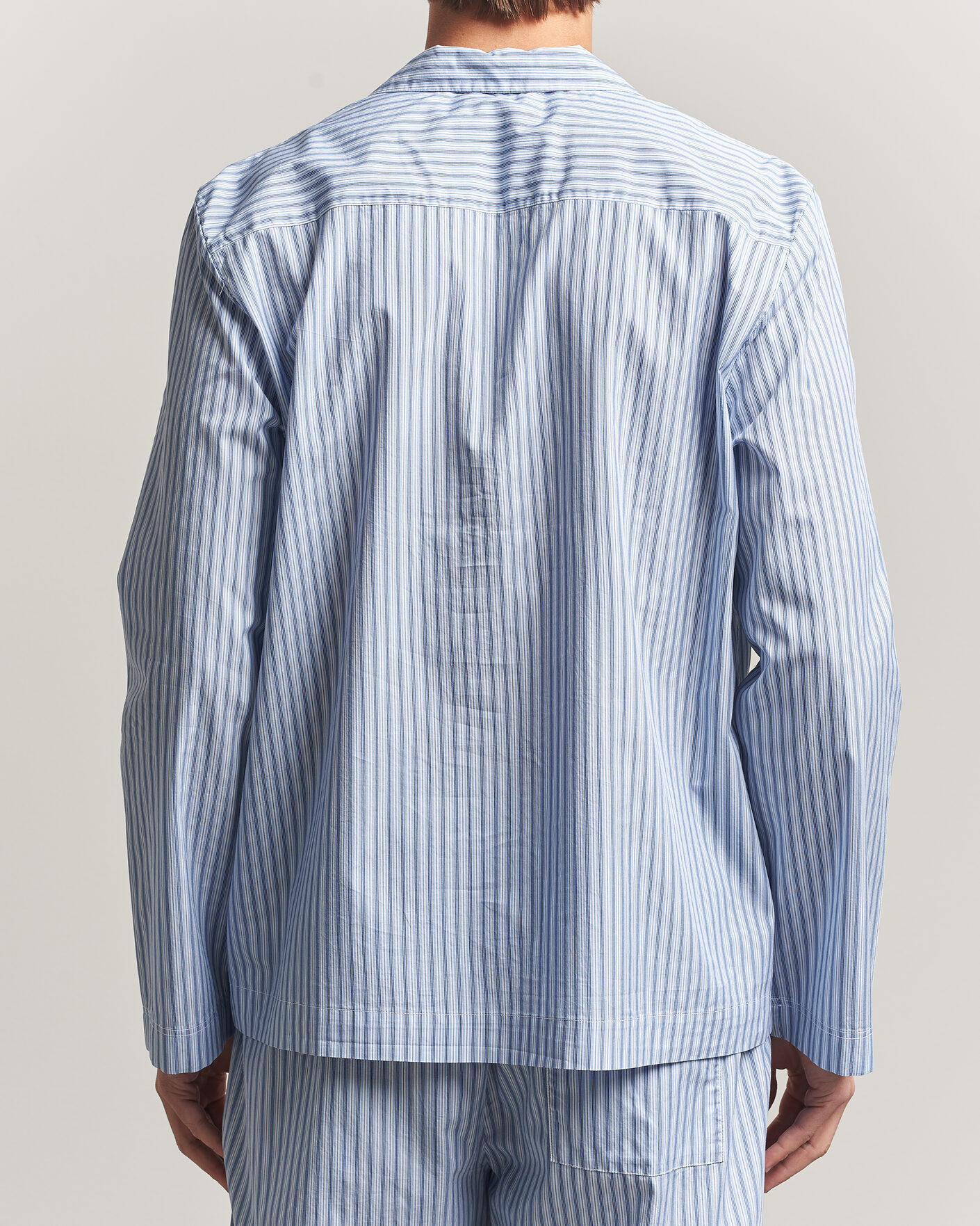 Heren | Pyjama's en gewaden | Tekla | Fine Twill Pyjama Shirt Cooper Stripes