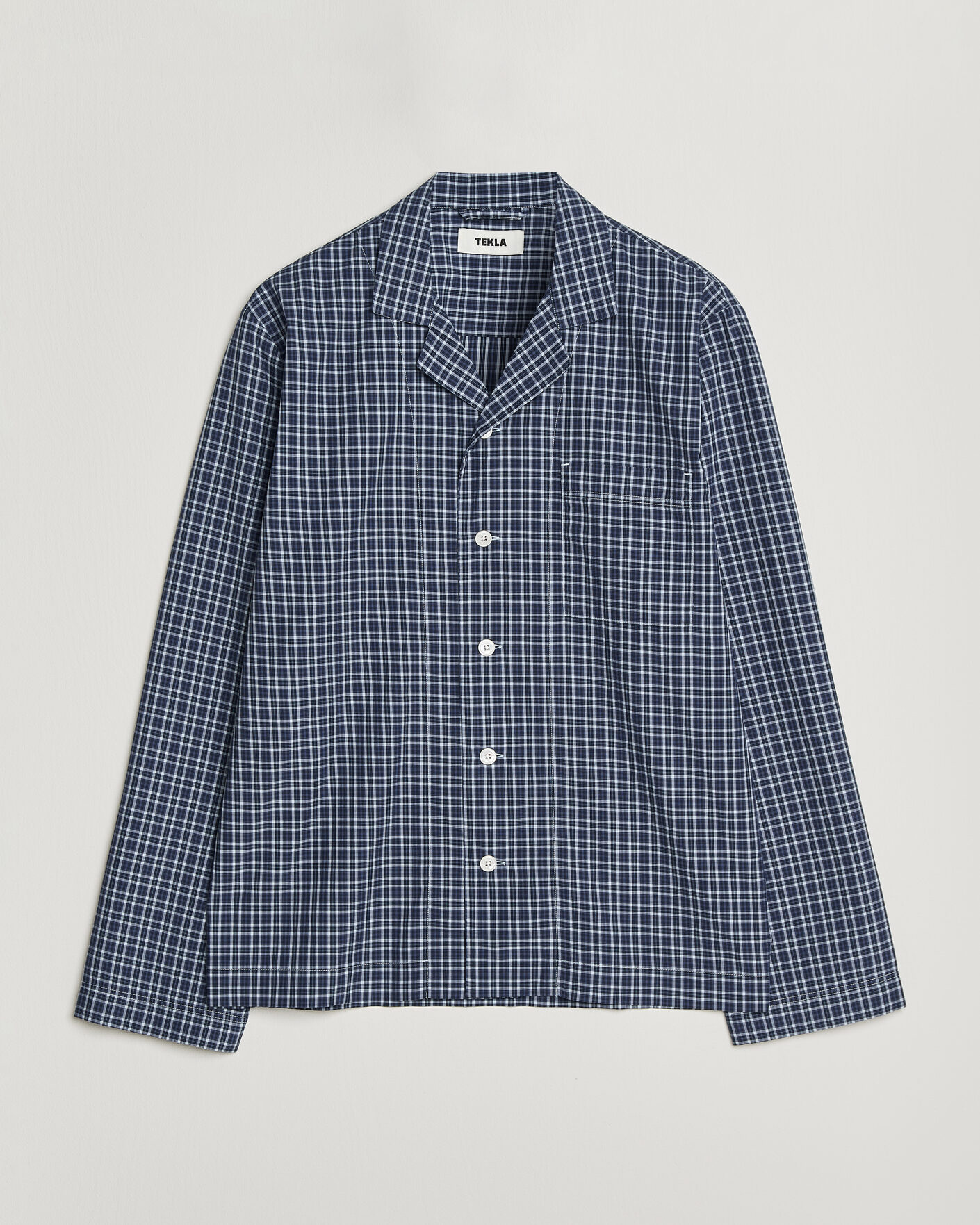 Heren | Pyjama's en gewaden | Tekla | Fine Twill Pyjama Shirt Lanegan Checks