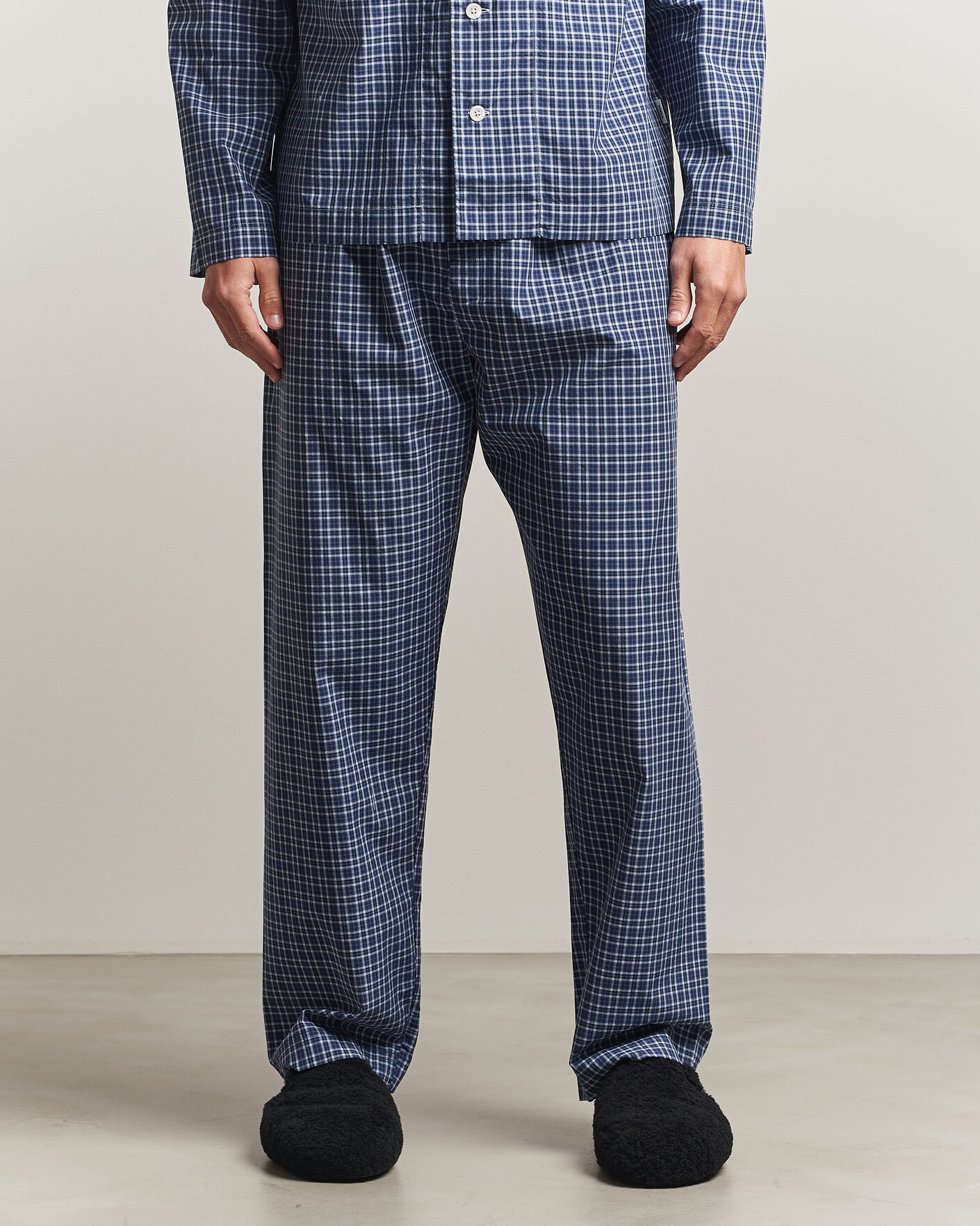 Heren | Pyjama's en gewaden | Tekla | Fine Twill Pyjama Shirt Lanegan Checks