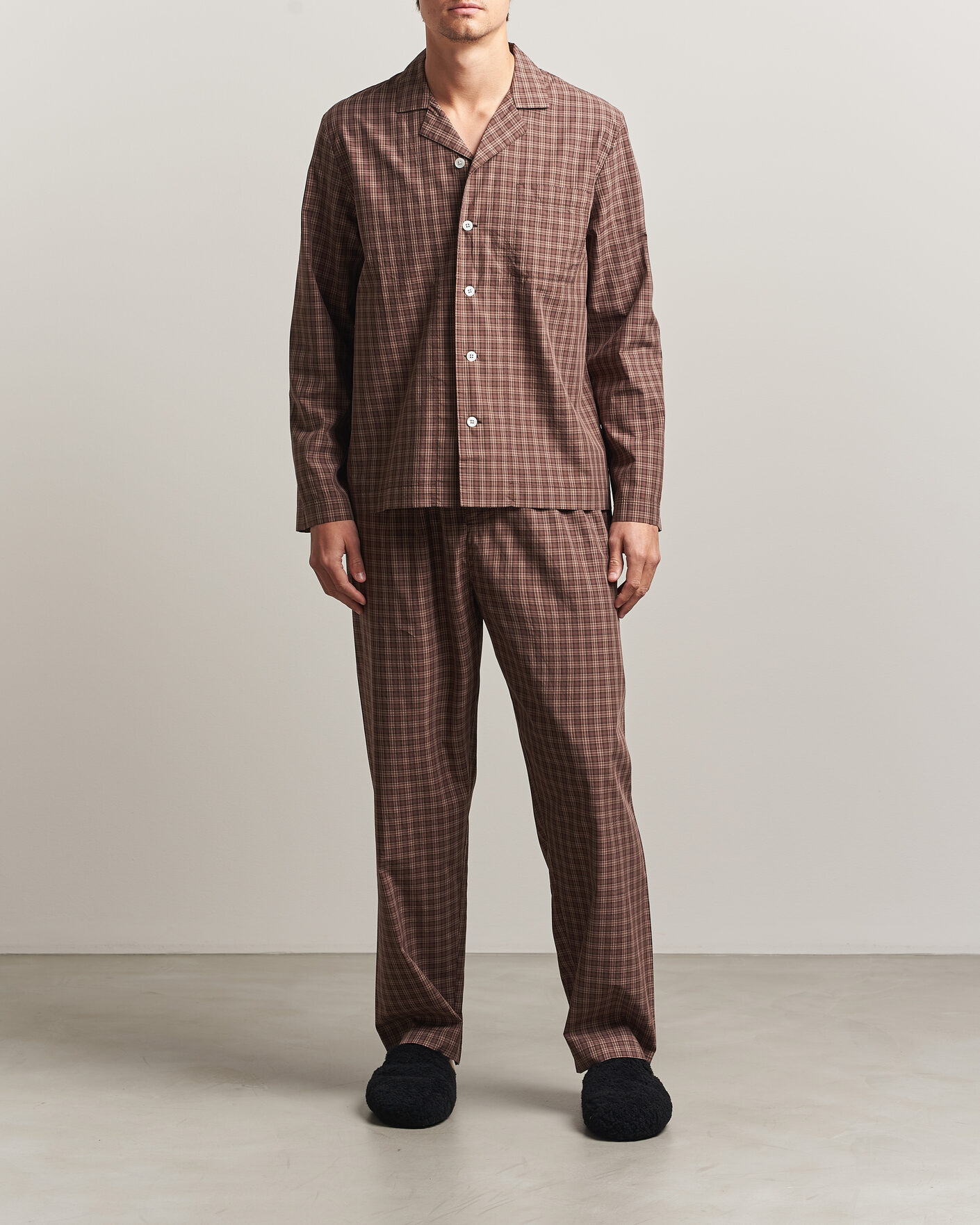 Heren | Pyjama's en gewaden | Tekla | Fine Twill Pyjama Pants Serra Checks