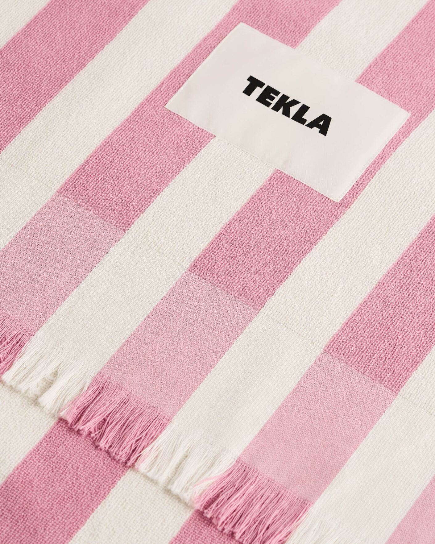 Heren | Stoffen | Tekla | Organic Terry Beach Towel Palma Stripes