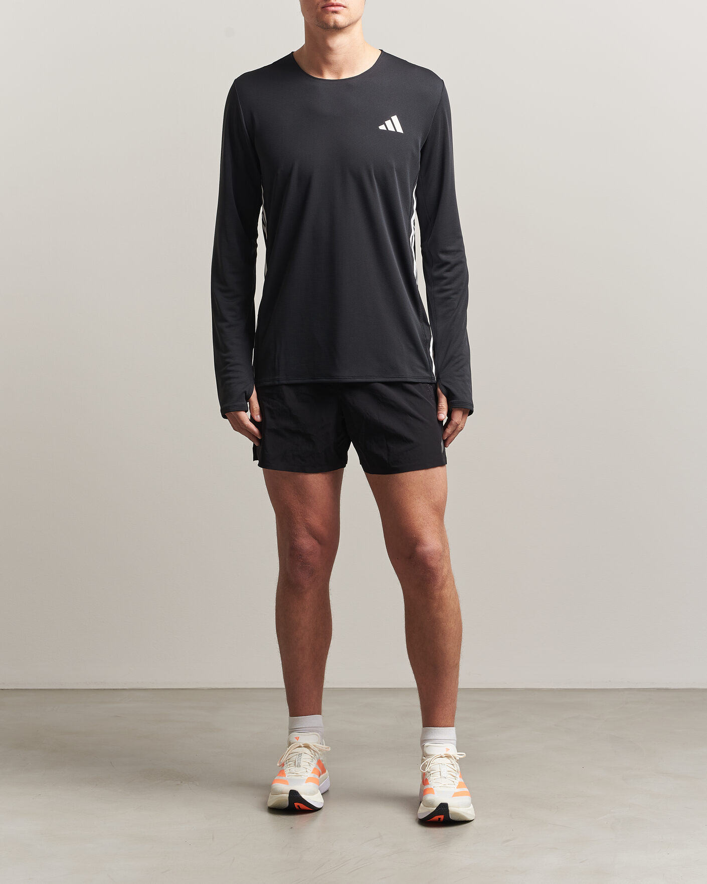 Heren | T-shirts | adidas Performance | ADIZERO Running Long Sleeve T-Shirt Black