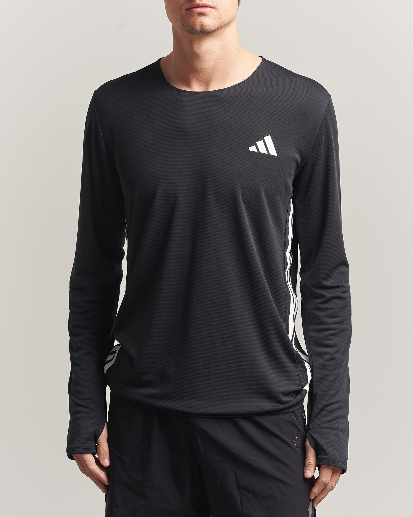 Heren | T-shirts | adidas Performance | ADIZERO Running Long Sleeve T-Shirt Black