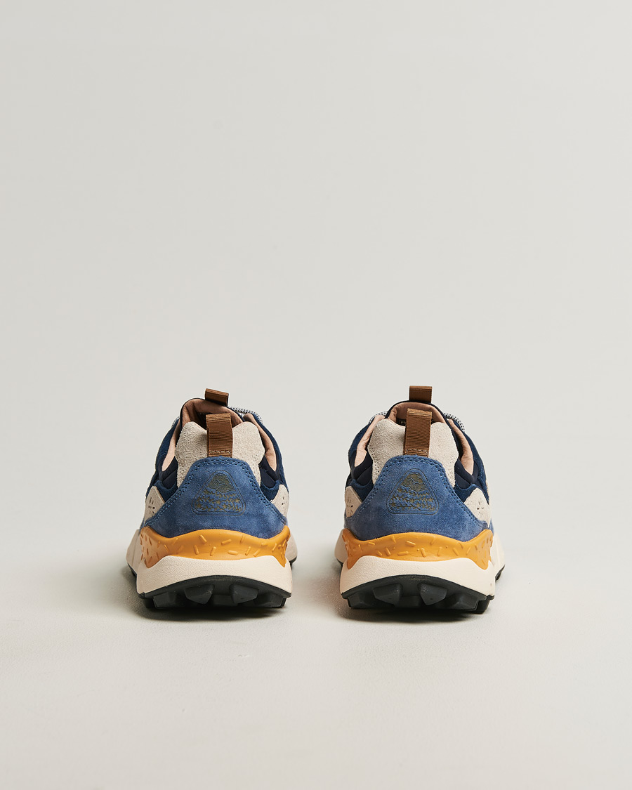 Heren | Sneakers | Flower Mountain | Yamano 3 Suede/Nylon Sneaker Dark Blue