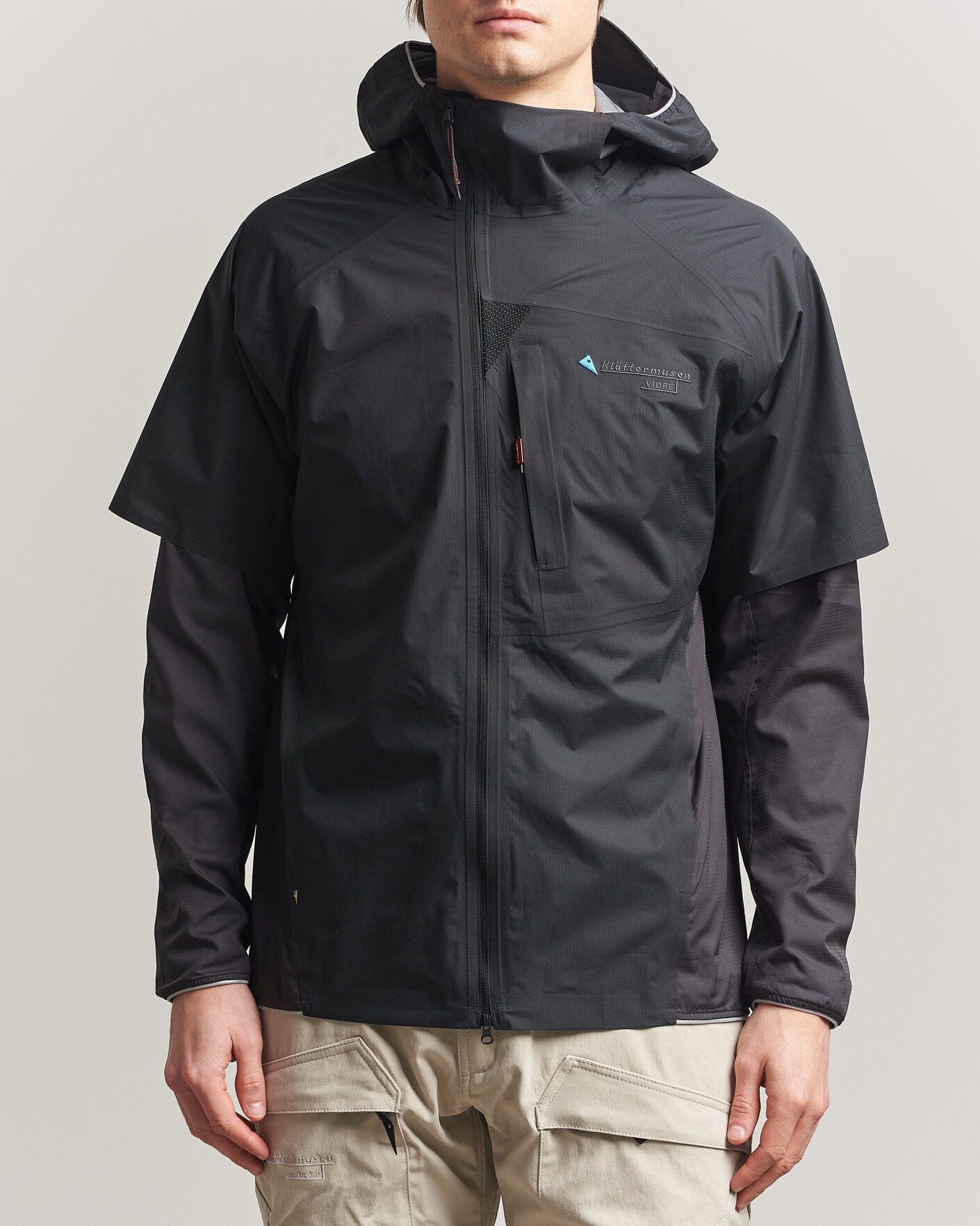 Heren | Jassen | Klättermusen | Vidre Hood Jacket Black