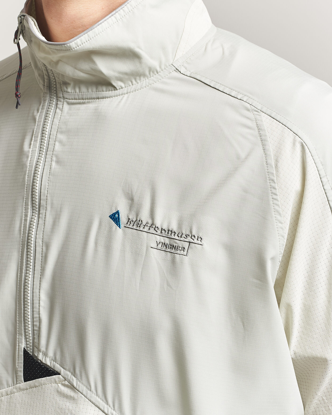 Heren | Jassen | Klättermusen | Vingner Anorak Mercury Blue/Cristal Gree