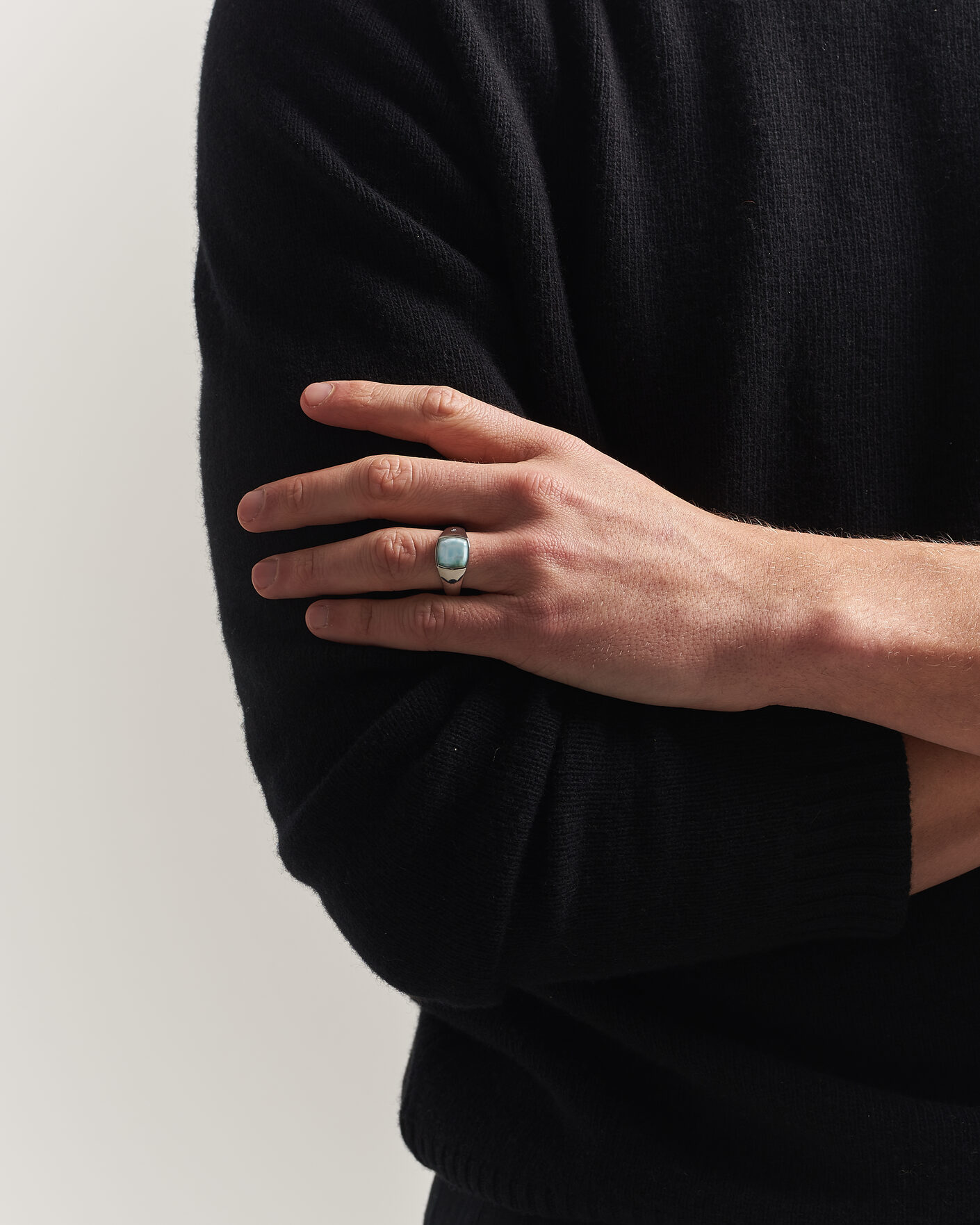 Heren | Sieraden | Tom Wood | Kay Ring Ice Blue Silver