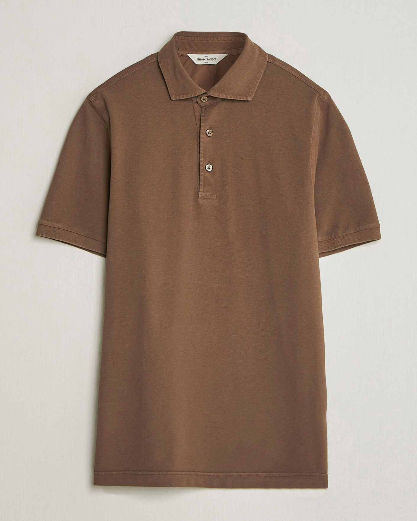 Heren | Polo's | Gran Sasso | Washed Polo Brown