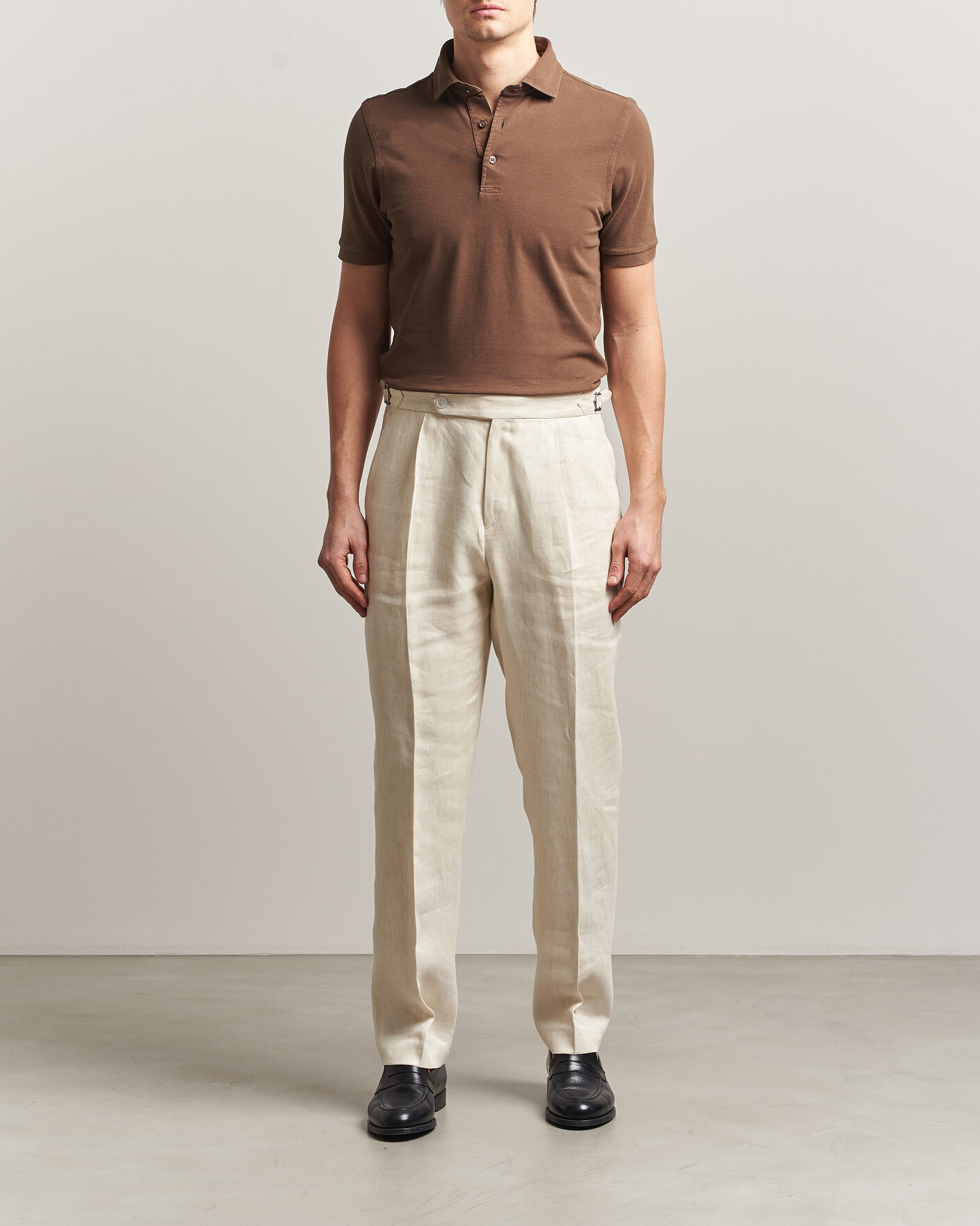 Heren | Polo's | Gran Sasso | Washed Polo Brown