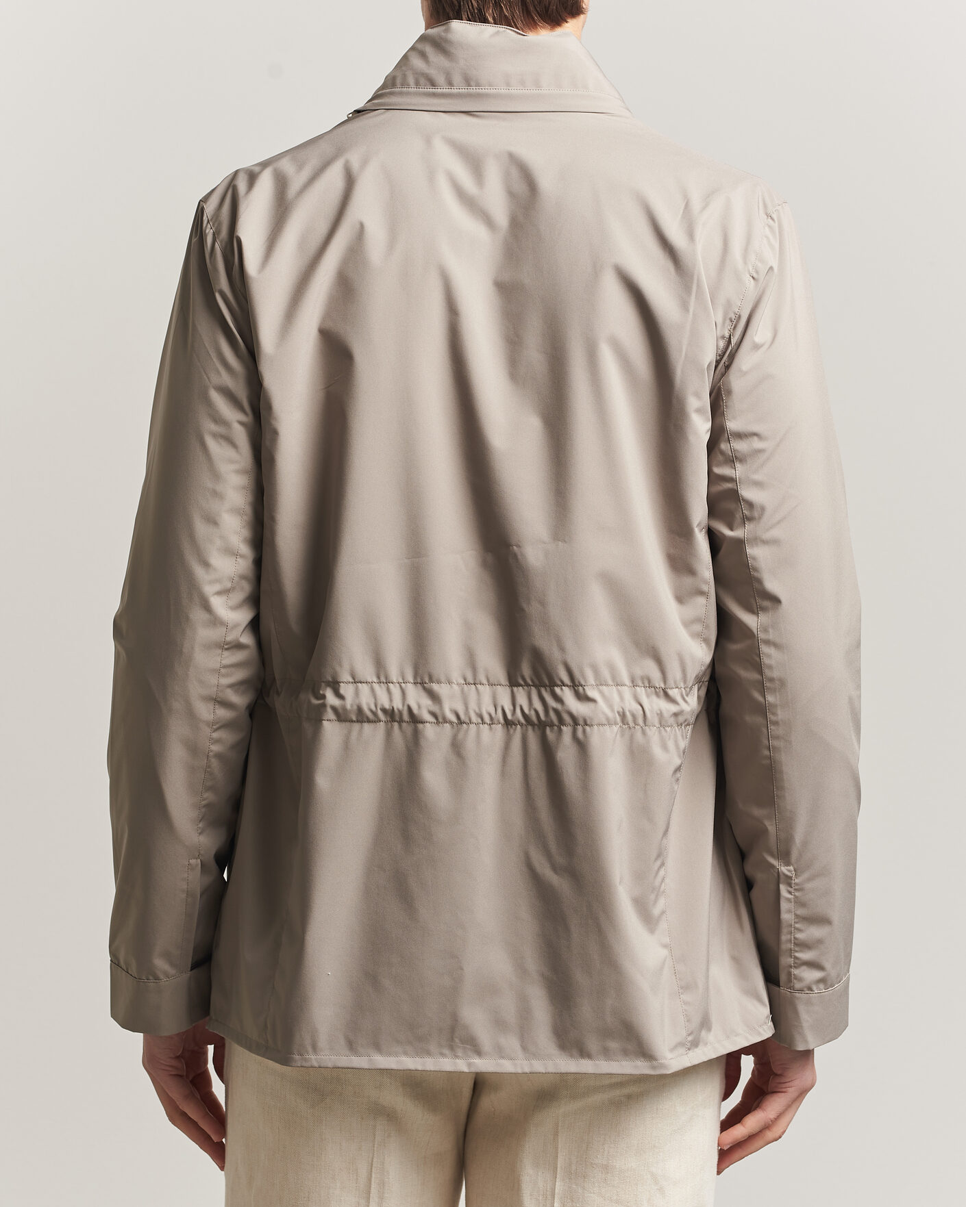Heren | Jassen | Gran Sasso | Nylon Field Jacket Beige