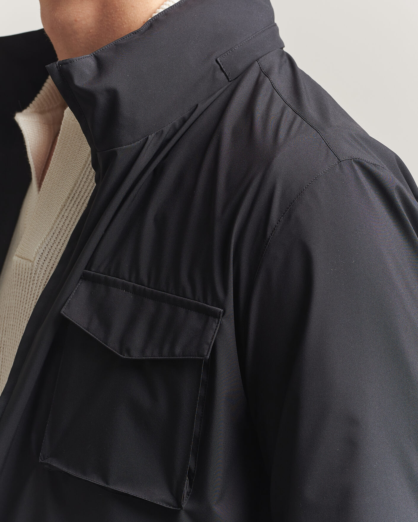 Heren | Jassen | Gran Sasso | Nylon Field Jacket Navy