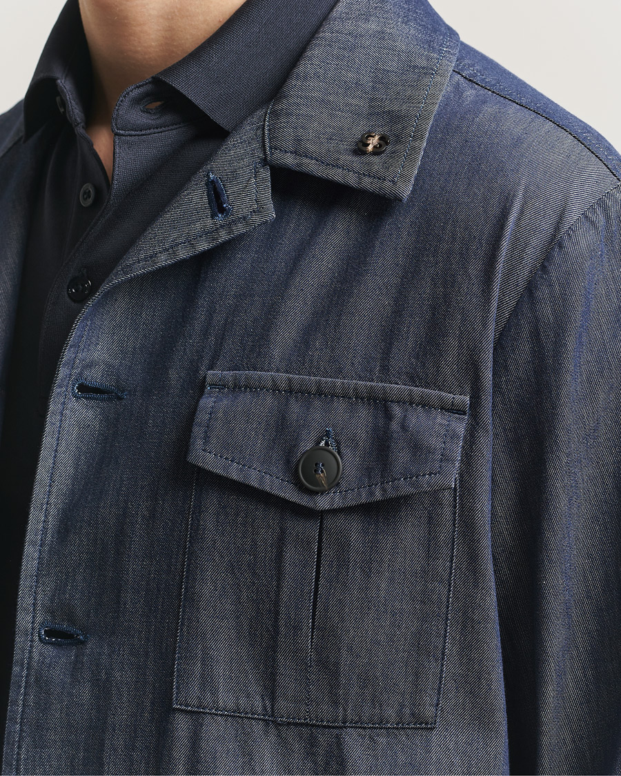 Heren | Jassen | Gran Sasso | Cotton Safari Jacket Navy