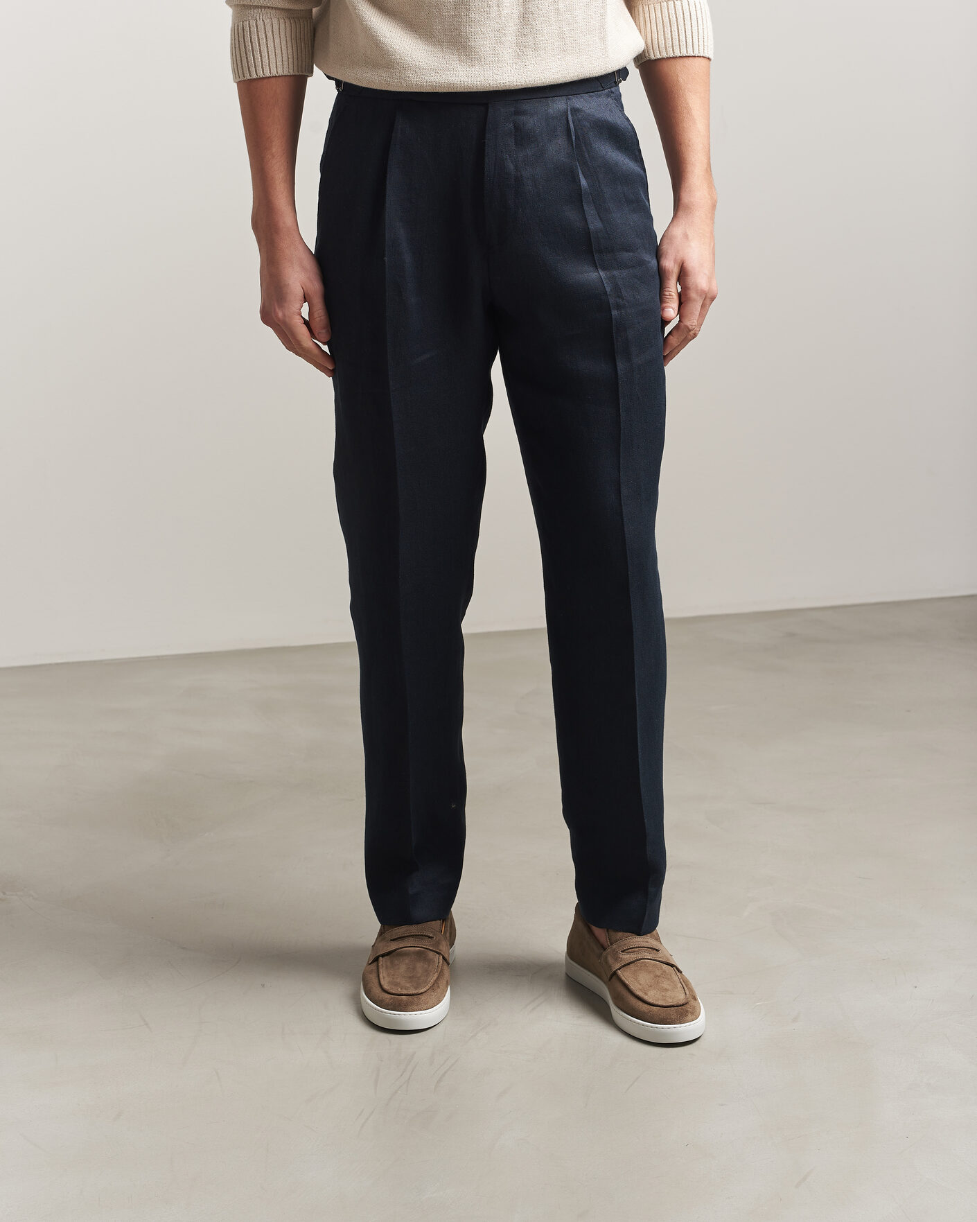 Heren | Instappers | Fliteless | Suede Penny Sneaker Light Brown