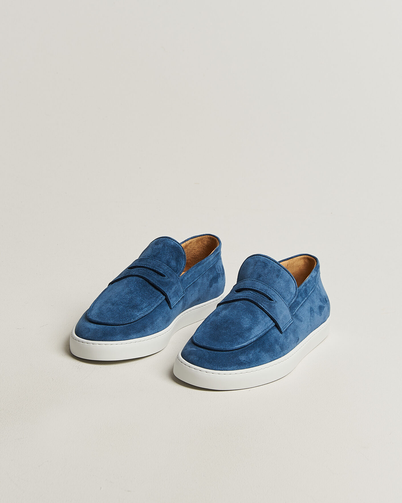 Heren | Instappers | Fliteless | Suede Penny Sneaker Ocean
