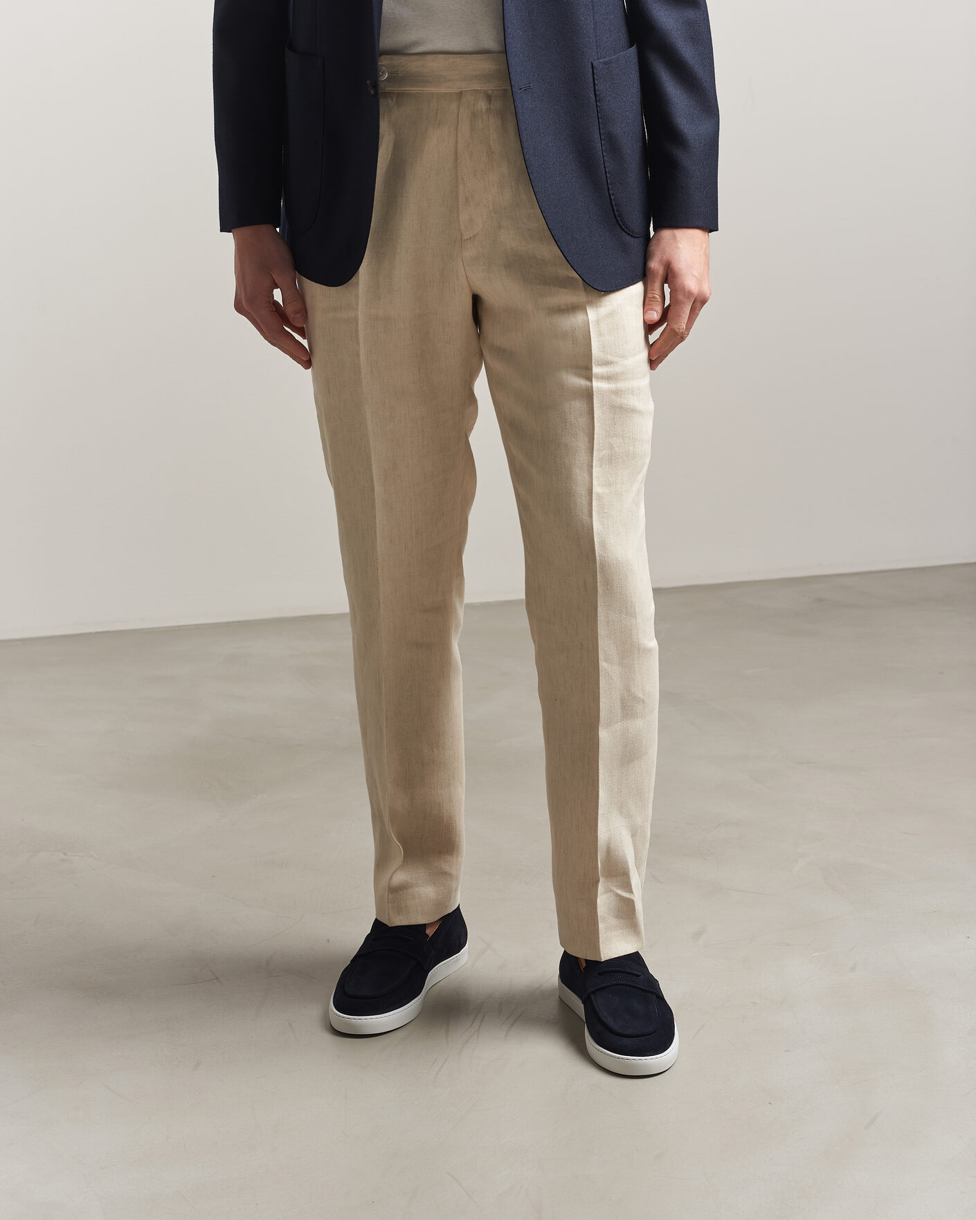 Heren | Instappers | Fliteless | Suede Penny Sneaker Navy