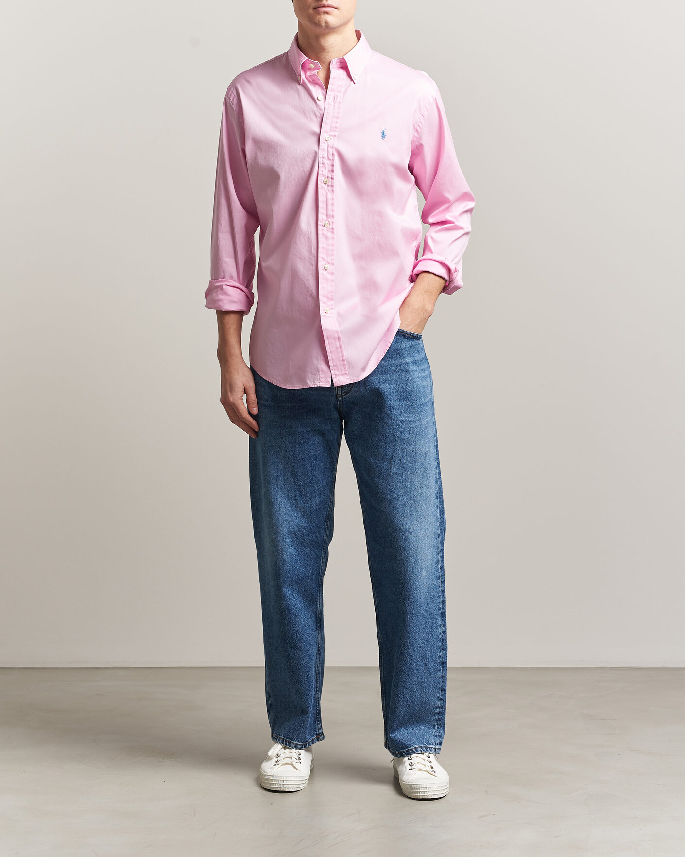 Heren | Overhemden | Polo Ralph Lauren | Custom Fit Garment Twill Shirt Carmel Pink