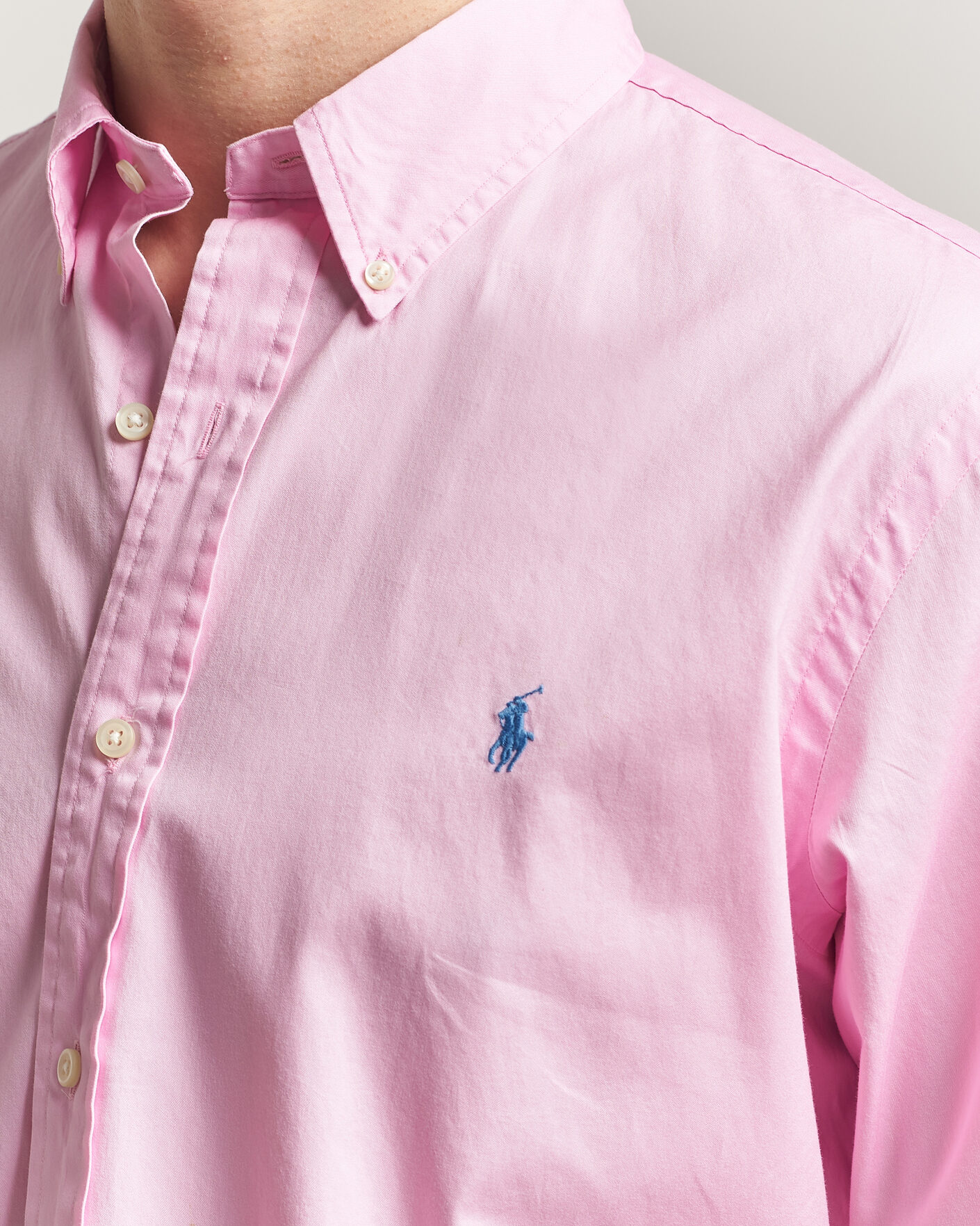 Heren | Overhemden | Polo Ralph Lauren | Custom Fit Garment Twill Shirt Carmel Pink