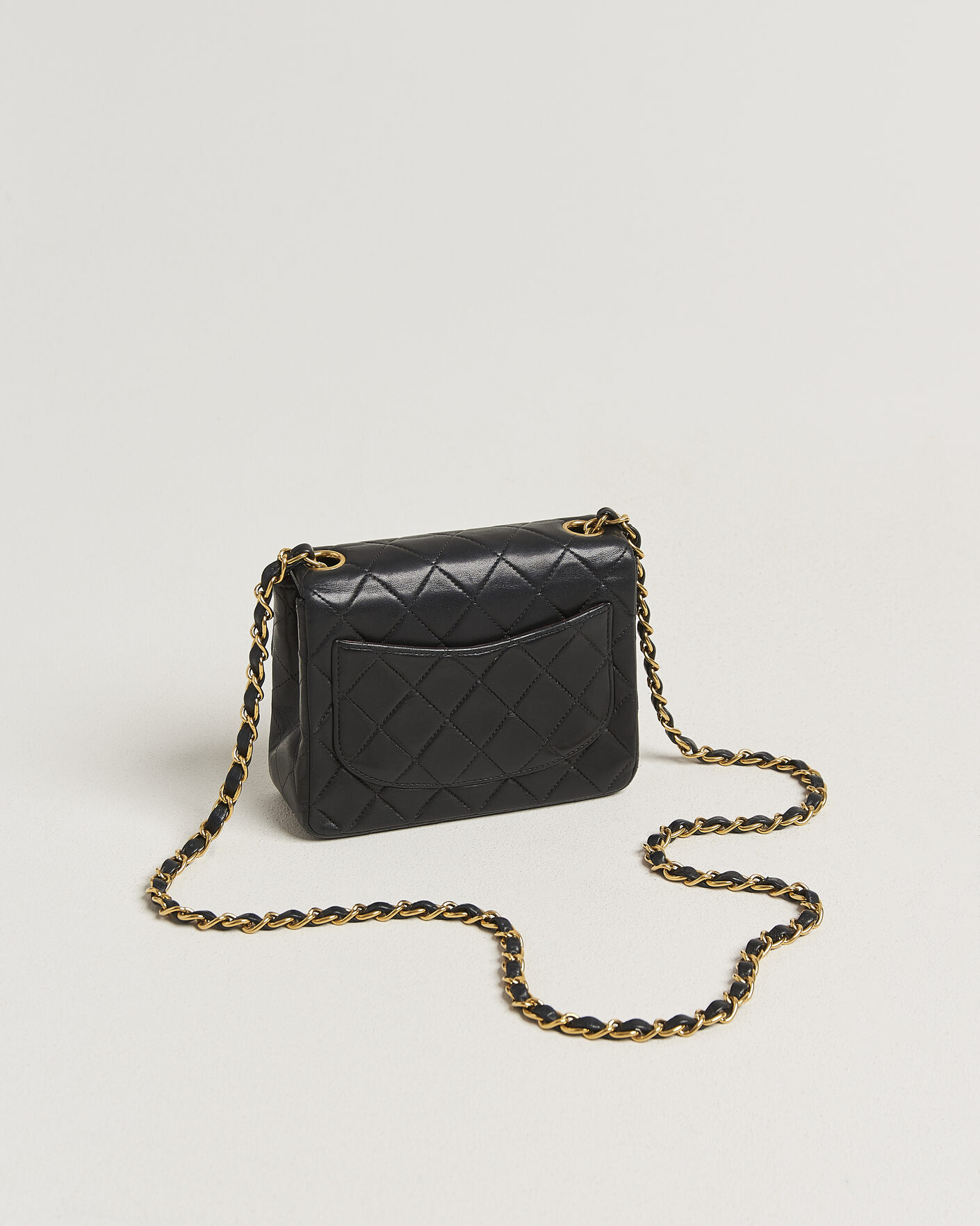 Heren | Pre-Owned & Vintage Bags | Chanel Pre-Owned | Classic Mini Single Flap Square Bag Black
