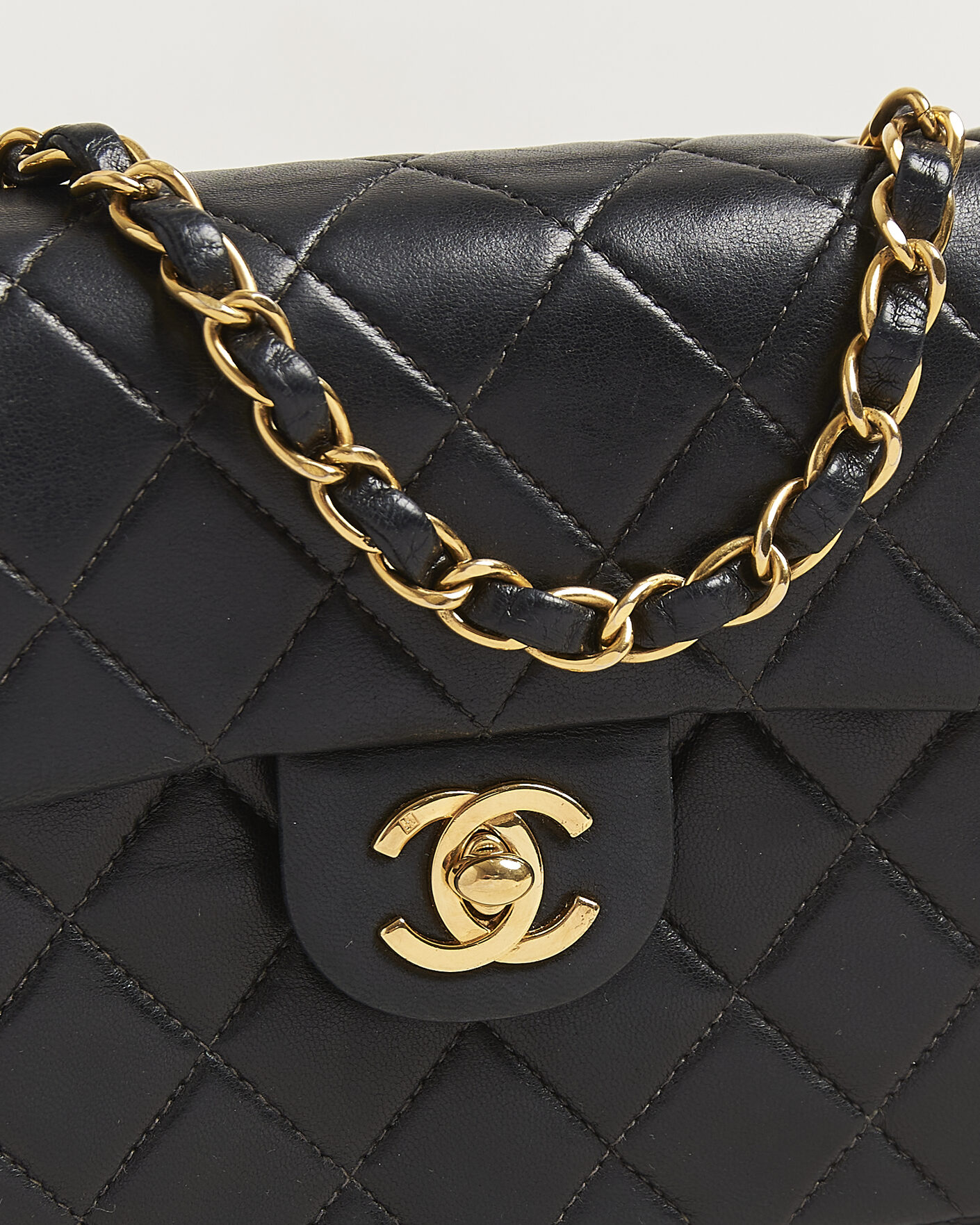 Heren | Pre-Owned & Vintage Bags | Chanel Pre-Owned | Classic Mini Single Flap Square Bag Black