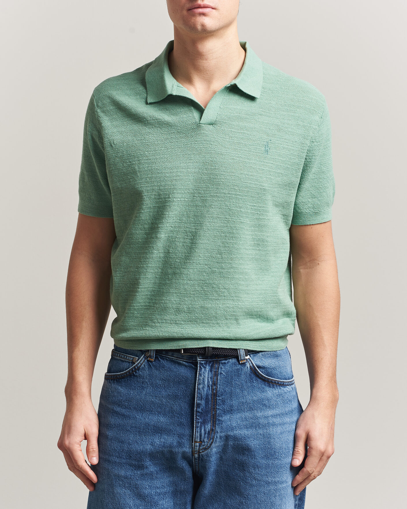 Heren | Polo's | Polo Ralph Lauren | Cotton Blend Polo Faded Mint