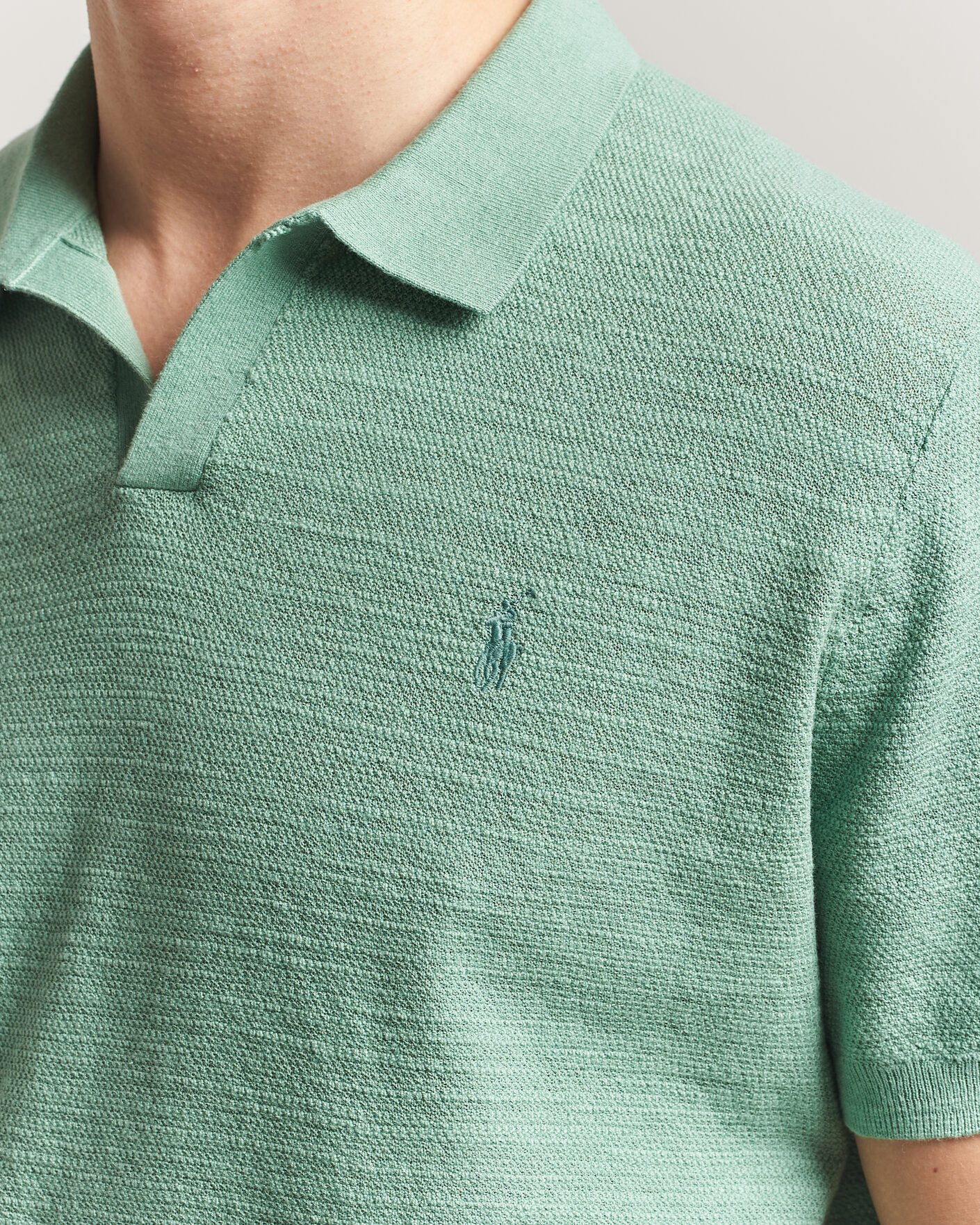 Heren | Polo's | Polo Ralph Lauren | Cotton Blend Polo Faded Mint