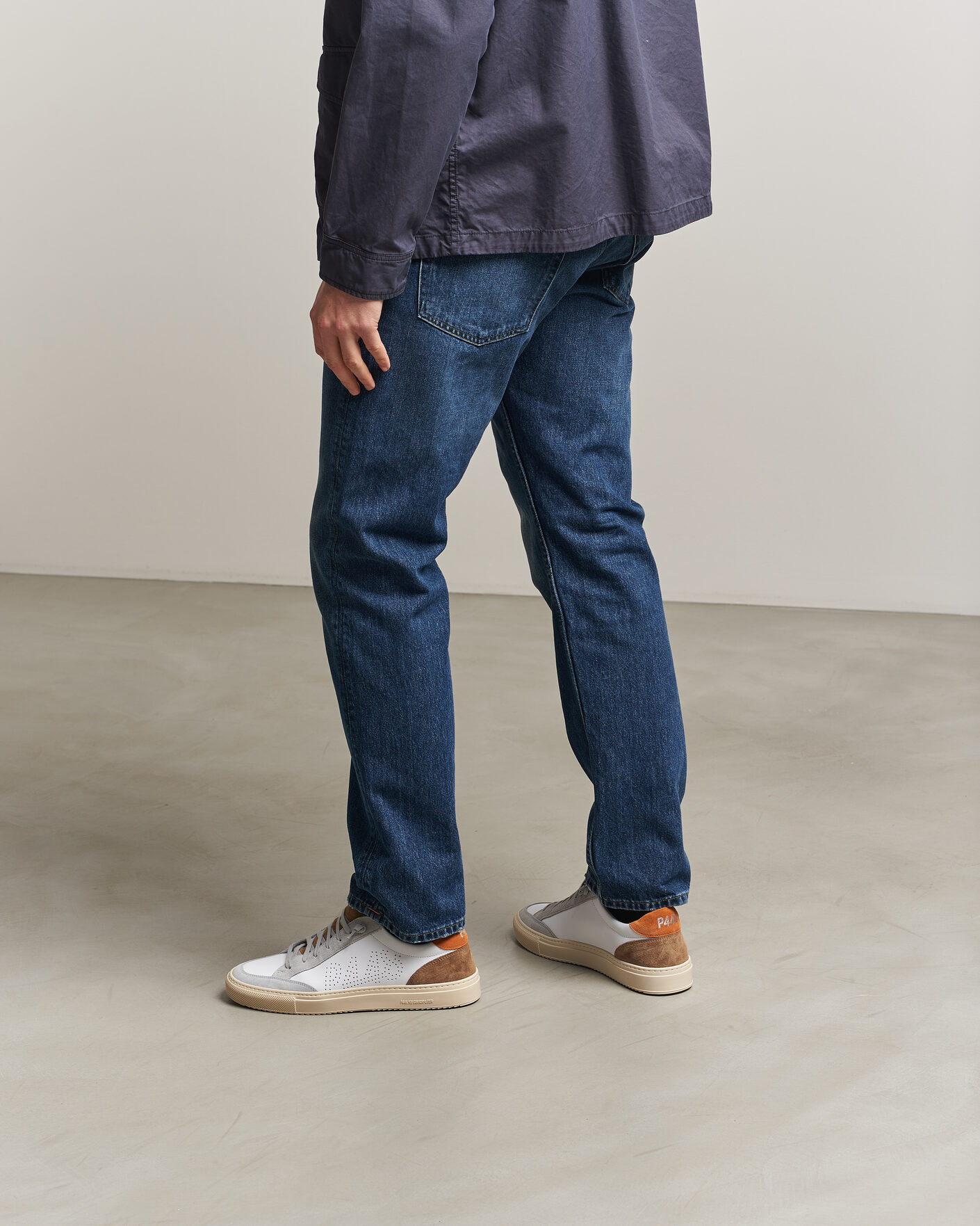 Heren | Sneakers | P448 | Soho Leather/Suede Sneaker White/Grey