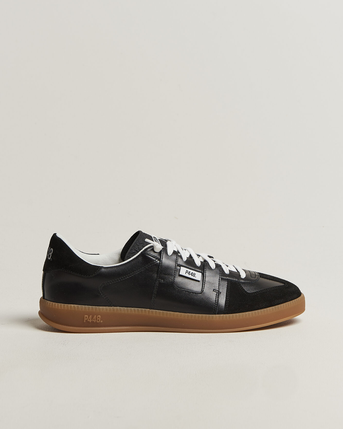 Heren | Sneakers | P448 | Monza Leather/Suede Sneaker Black