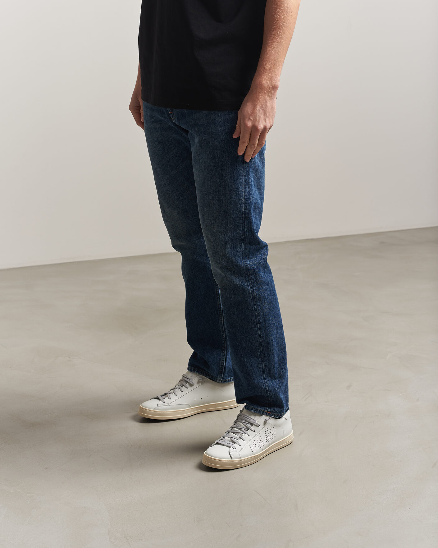 Heren | Sneakers | P448 | John Leather Sneaker White